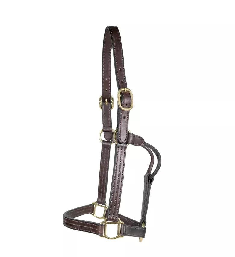 Nunn Finer Triple Stitched Halter with Rolled Throat