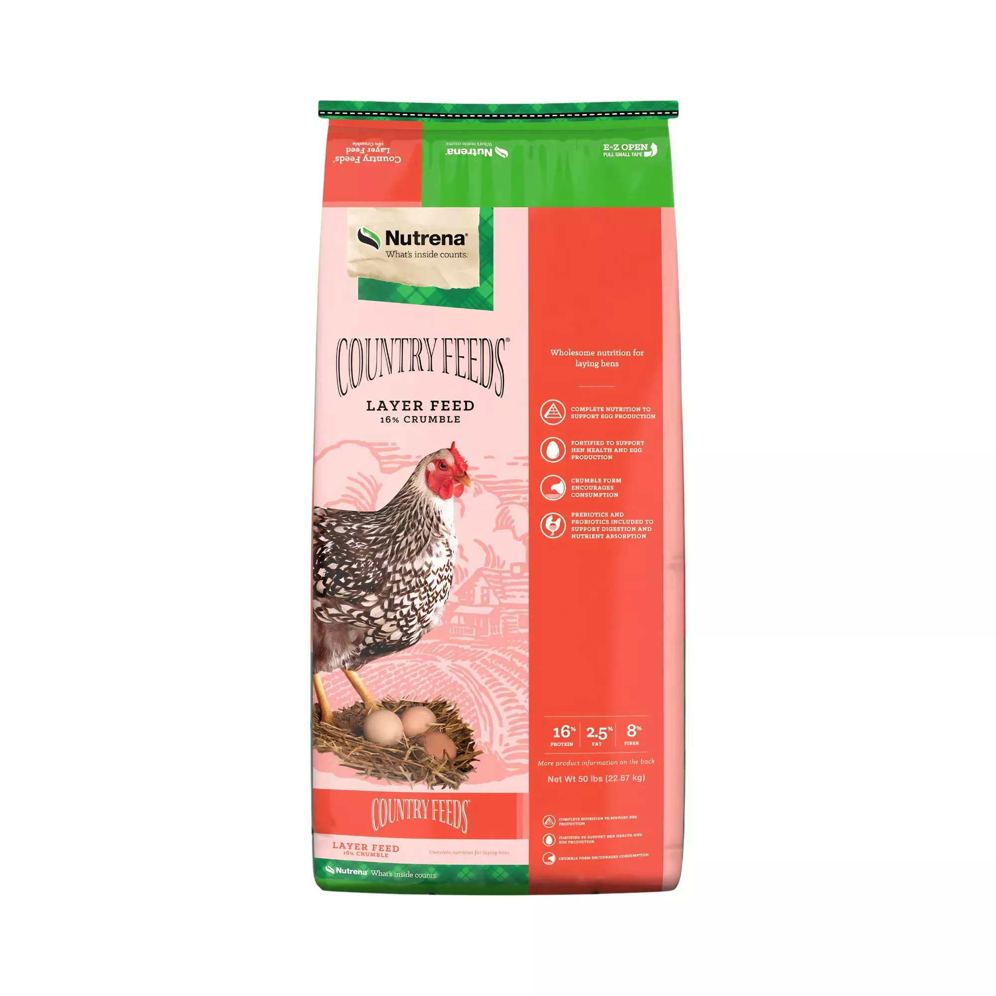 Nutrena Country Feeds 16% Layer Crumble Chicken Feed