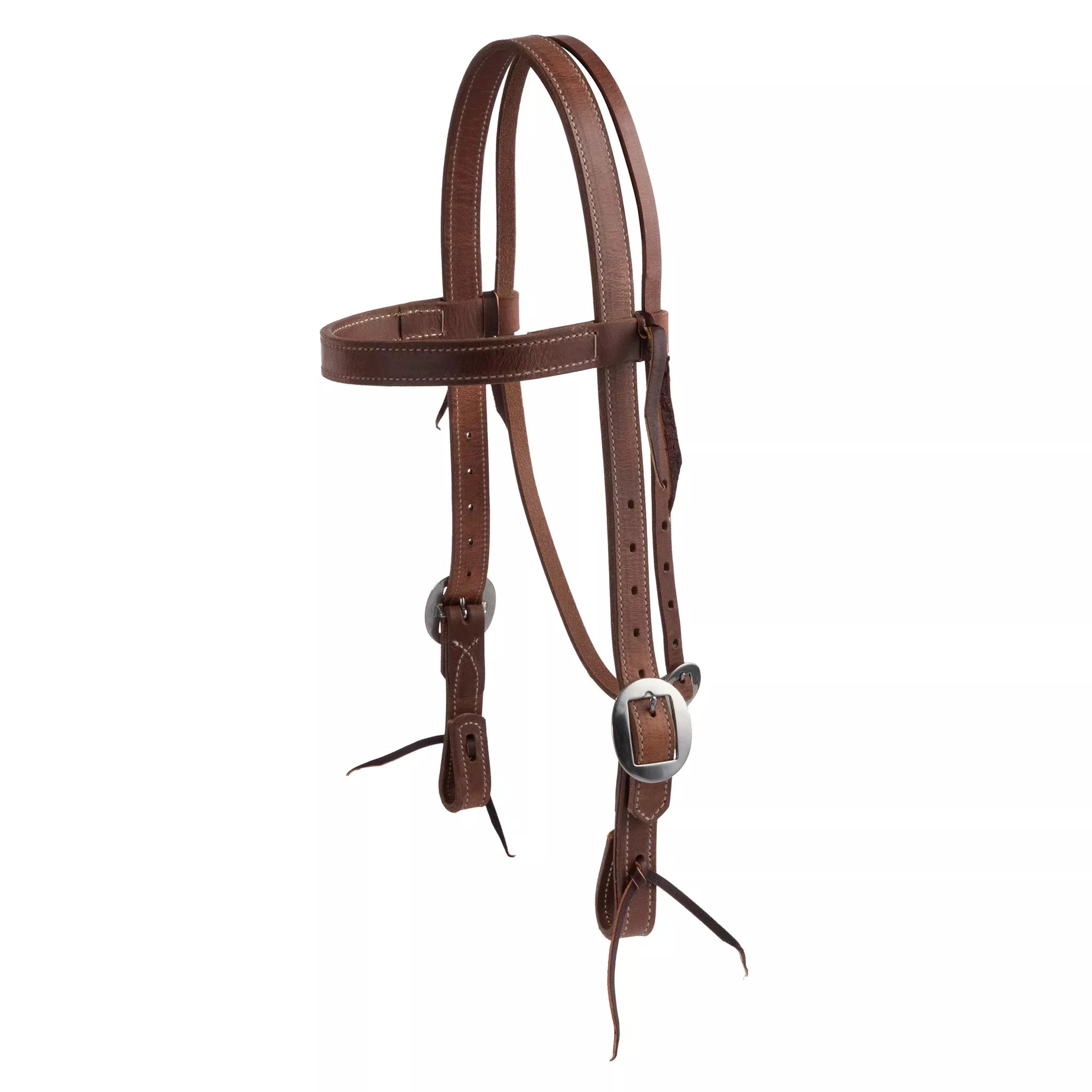 Oiled Hermann Oak Harness Leather Browband Headstall