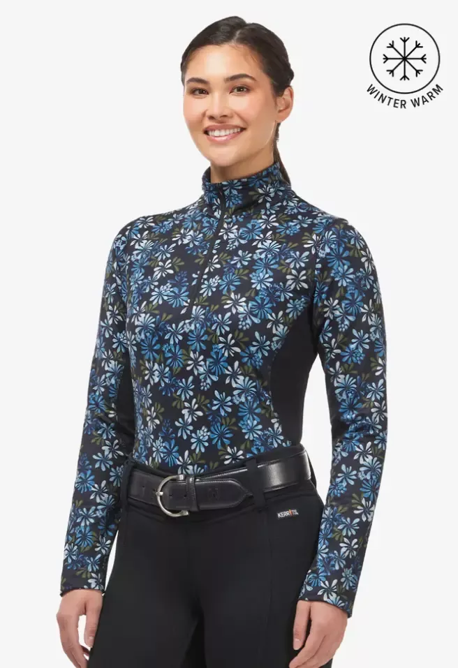 On Course 1/4 ZipBrushed Fleece Long Sleeve Tech Top