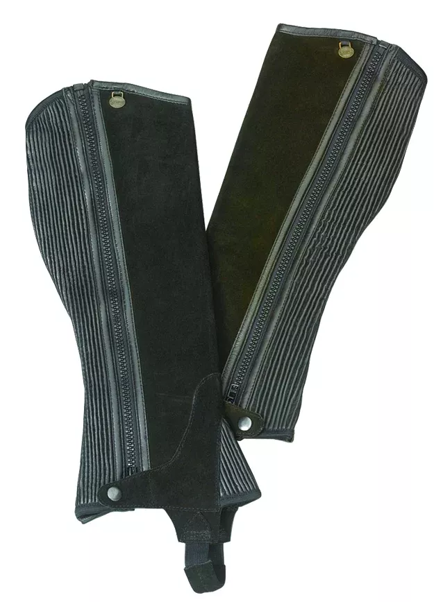 Ovation Suede Ribbed Half Chaps - Ladies