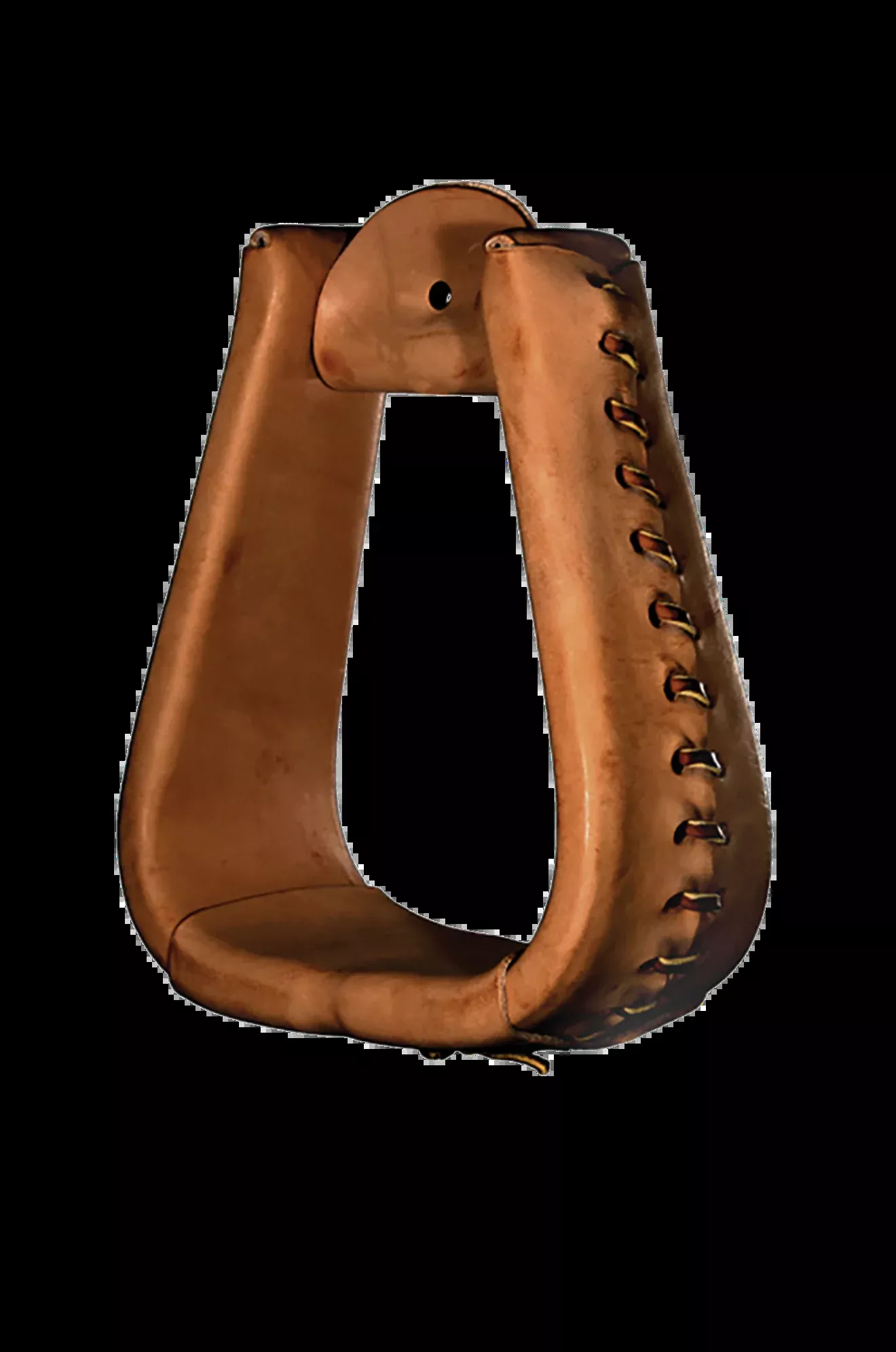 Oversized Leather Laced Roper Stirrups