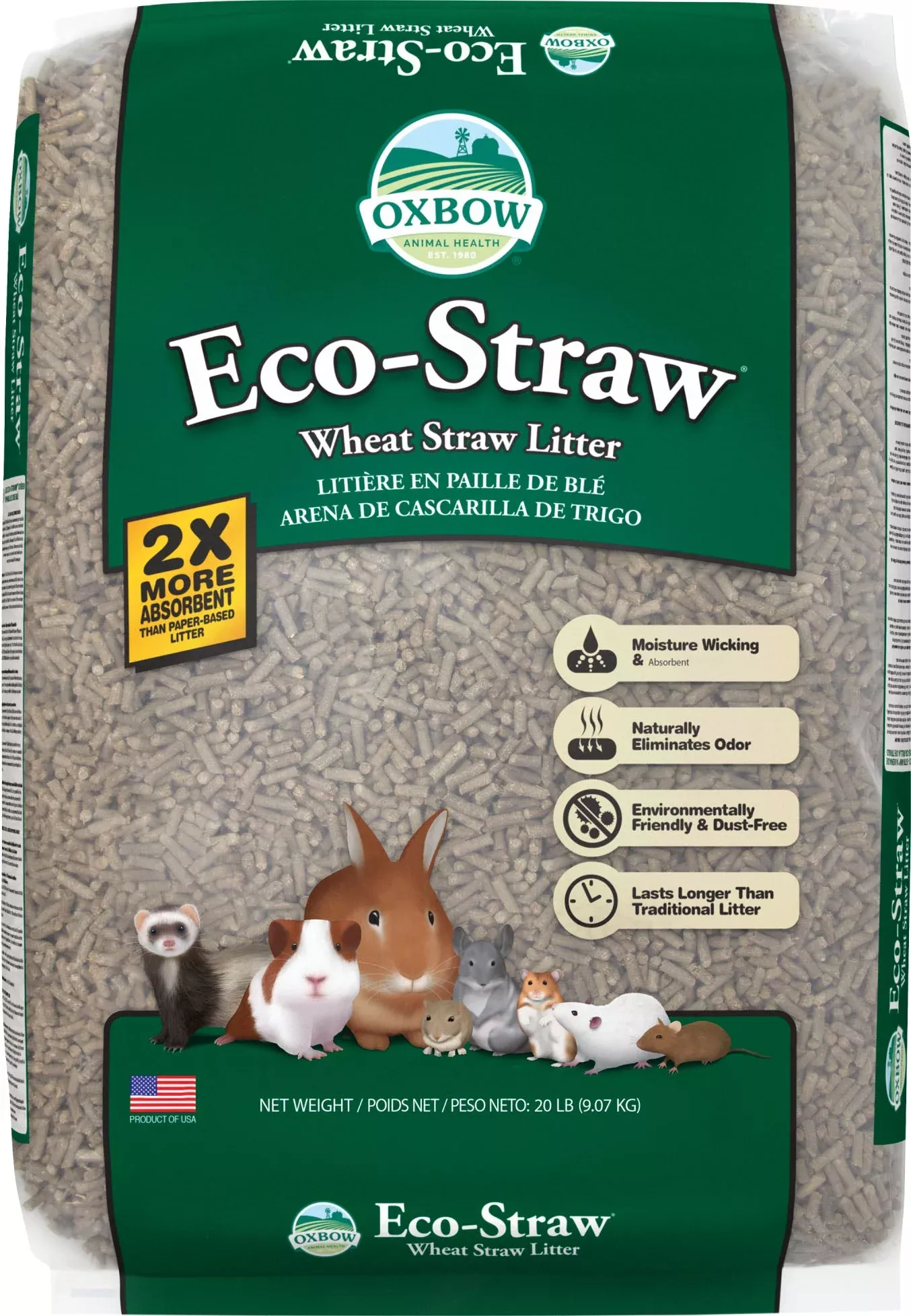 Oxbow Eco-Straw Litter 20 lb