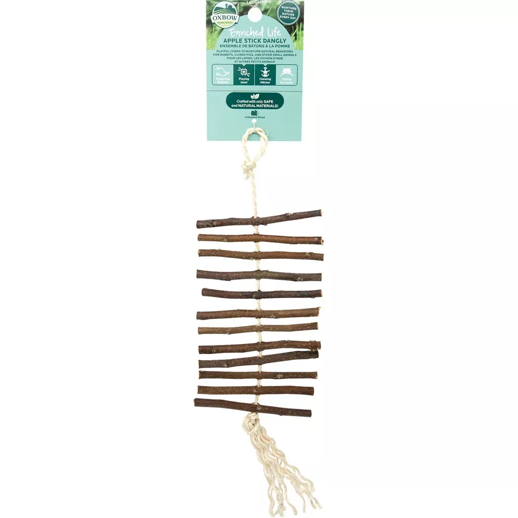 Oxbow Enriched Life Apple Stick Dangly Small Animal Toy