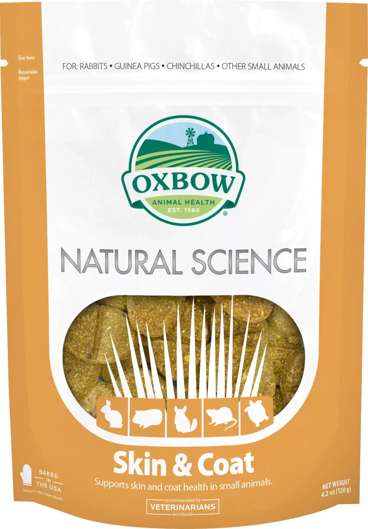 Oxbow Natural Science Skin & Coat Supplement, 4.2 oz