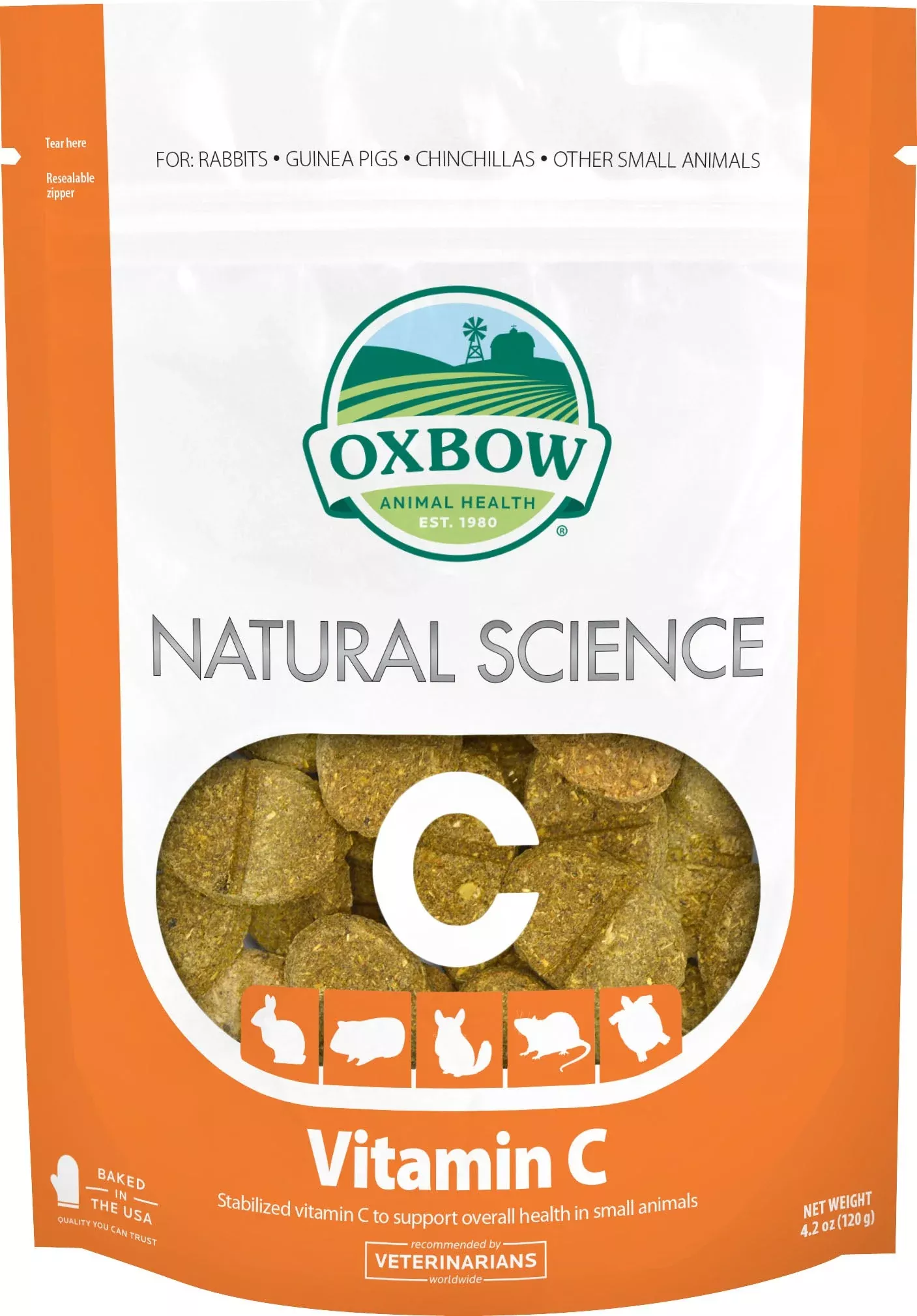Oxbow Natural Science Vitamin C Support Supplement, 4.2 oz