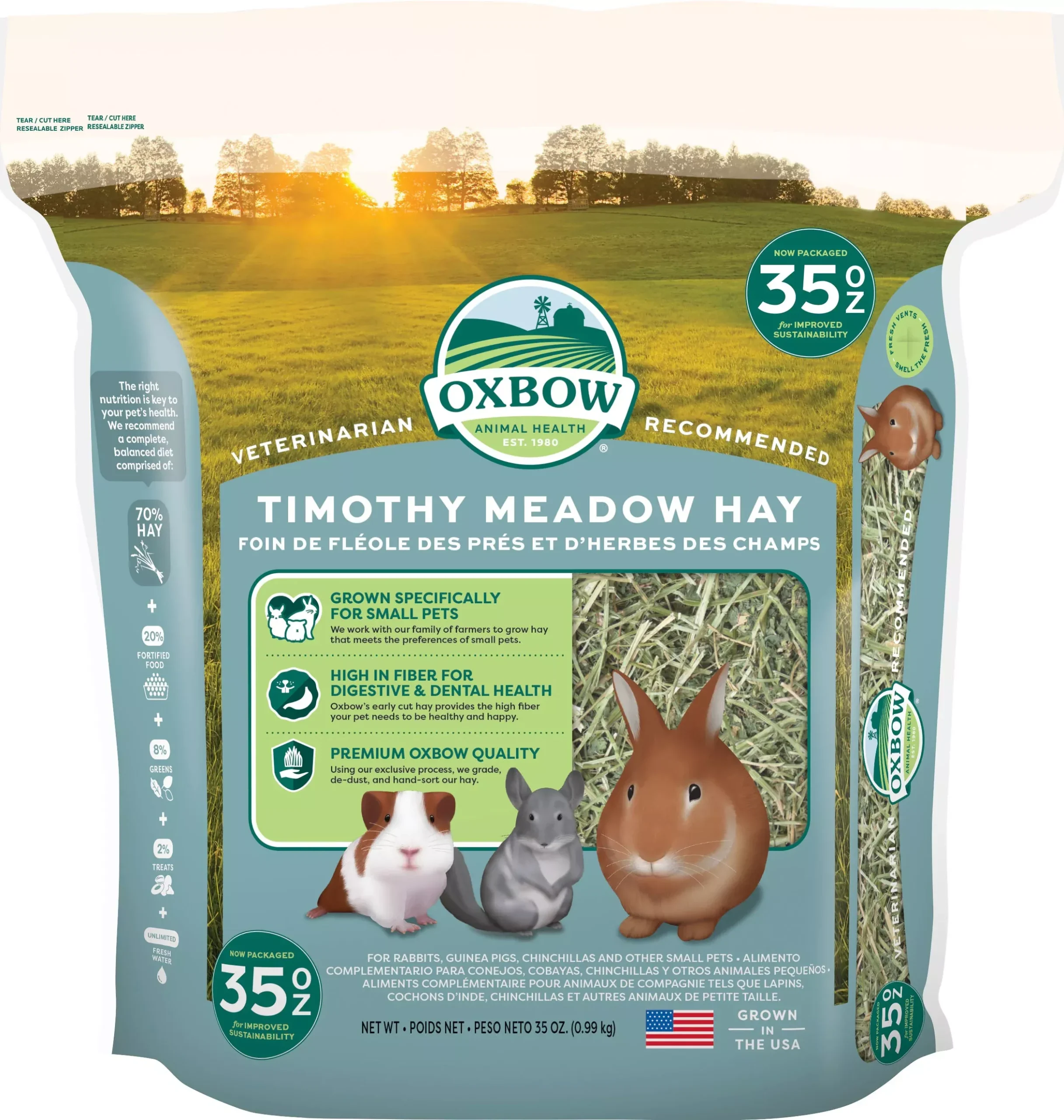 Oxbow Timothy Meadow Hay, 35 oz
