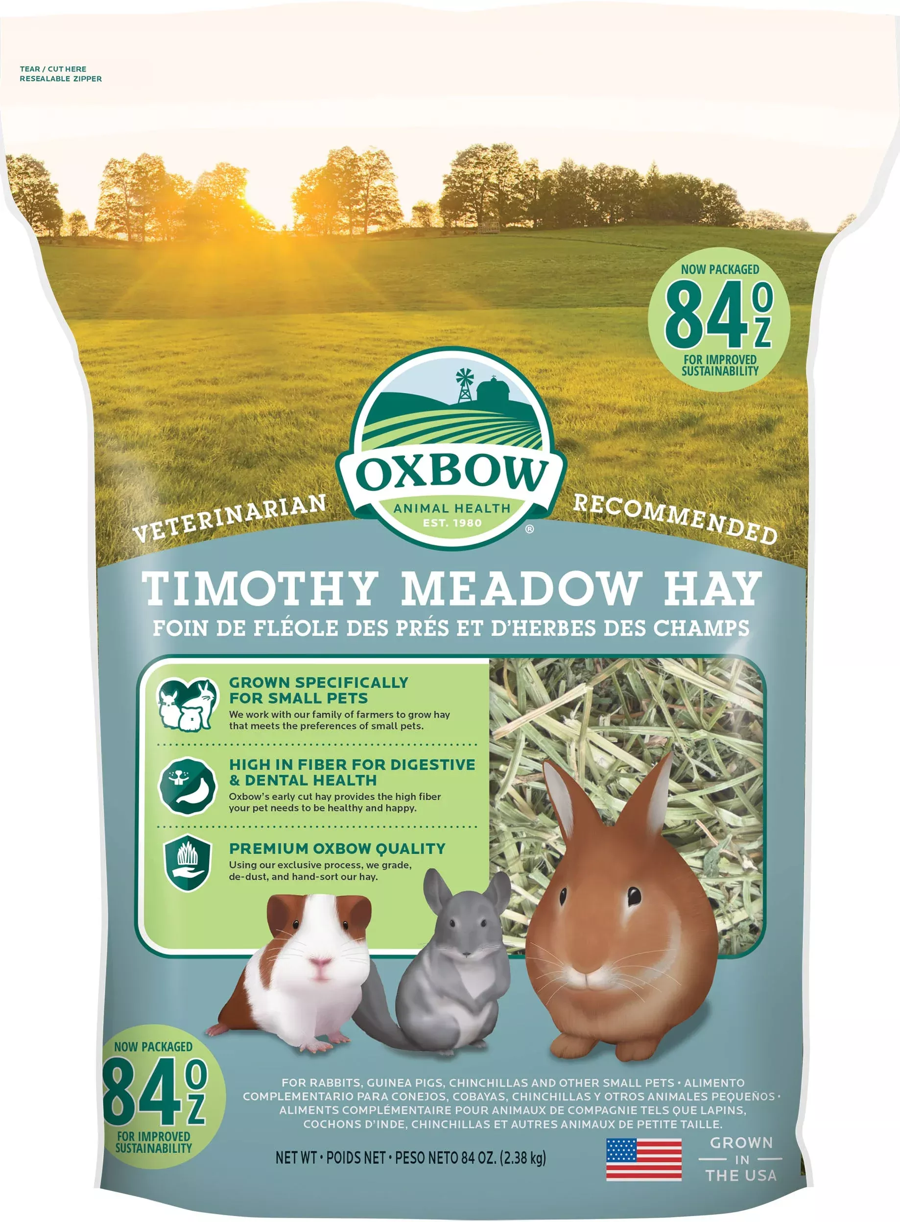 Oxbow Timothy Meadow Hay, 84 oz