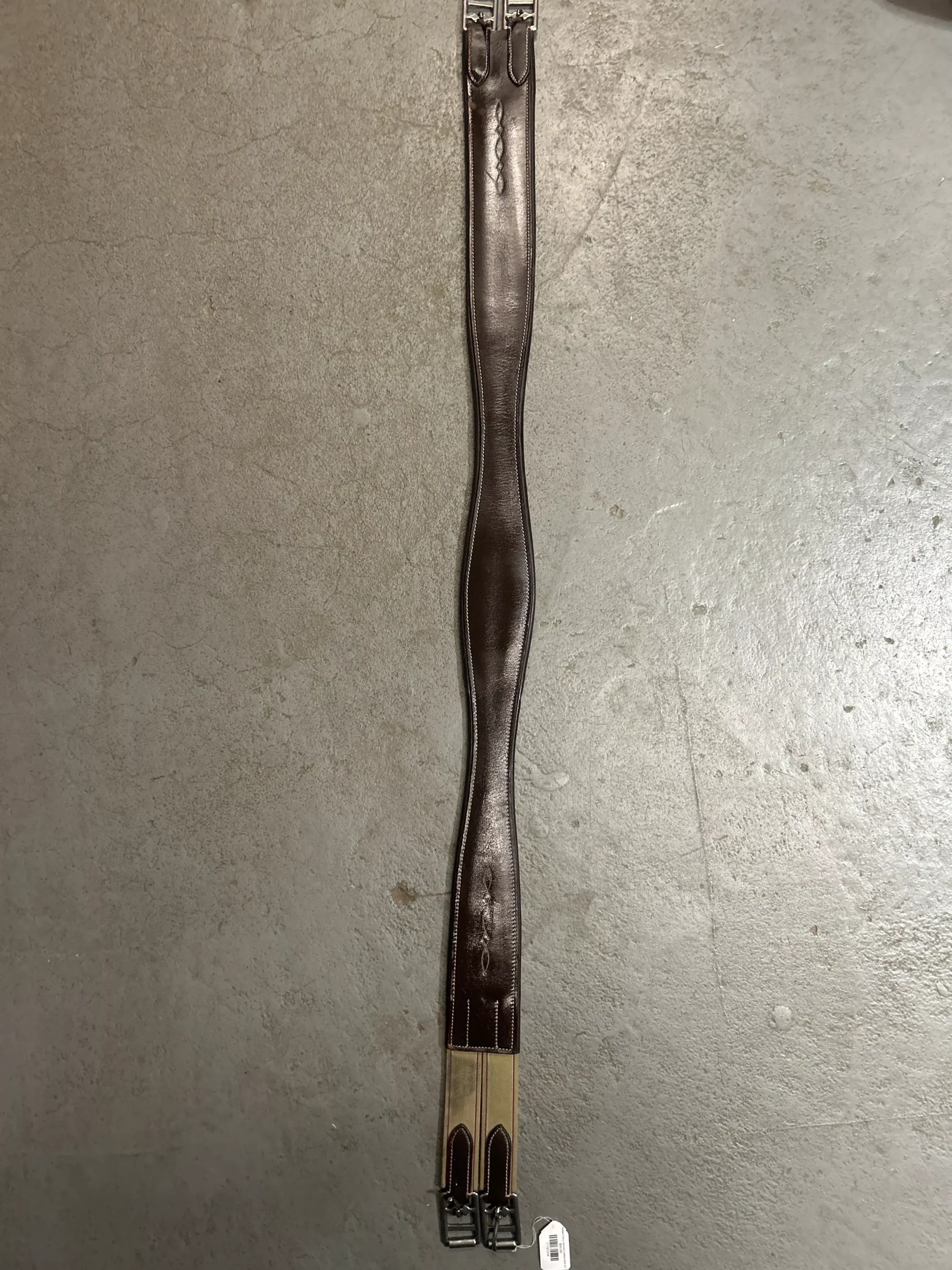 Padded Fancy Stitched Leather Girth 52"