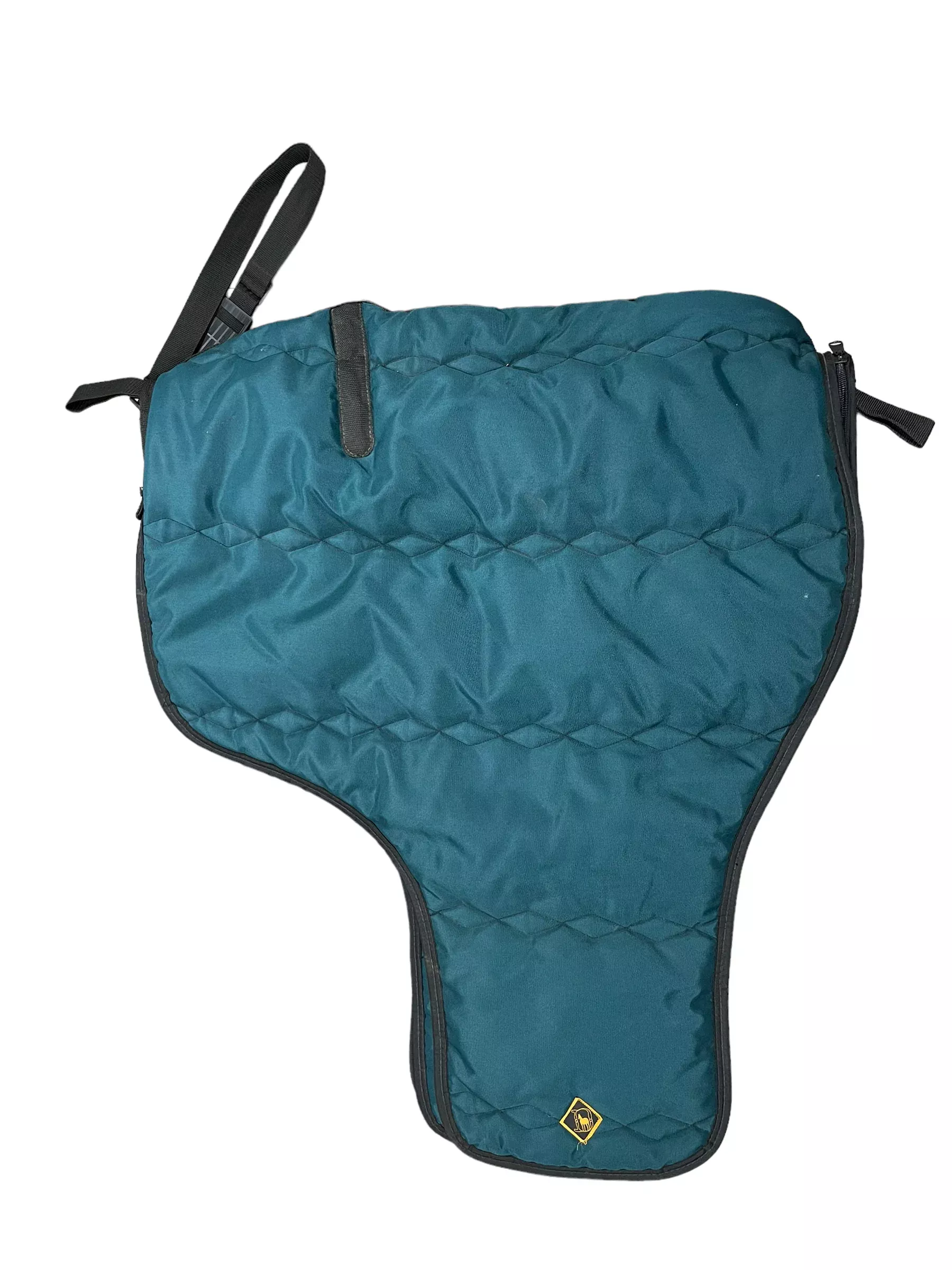 Padded Western Saddle Bag - Green - USED