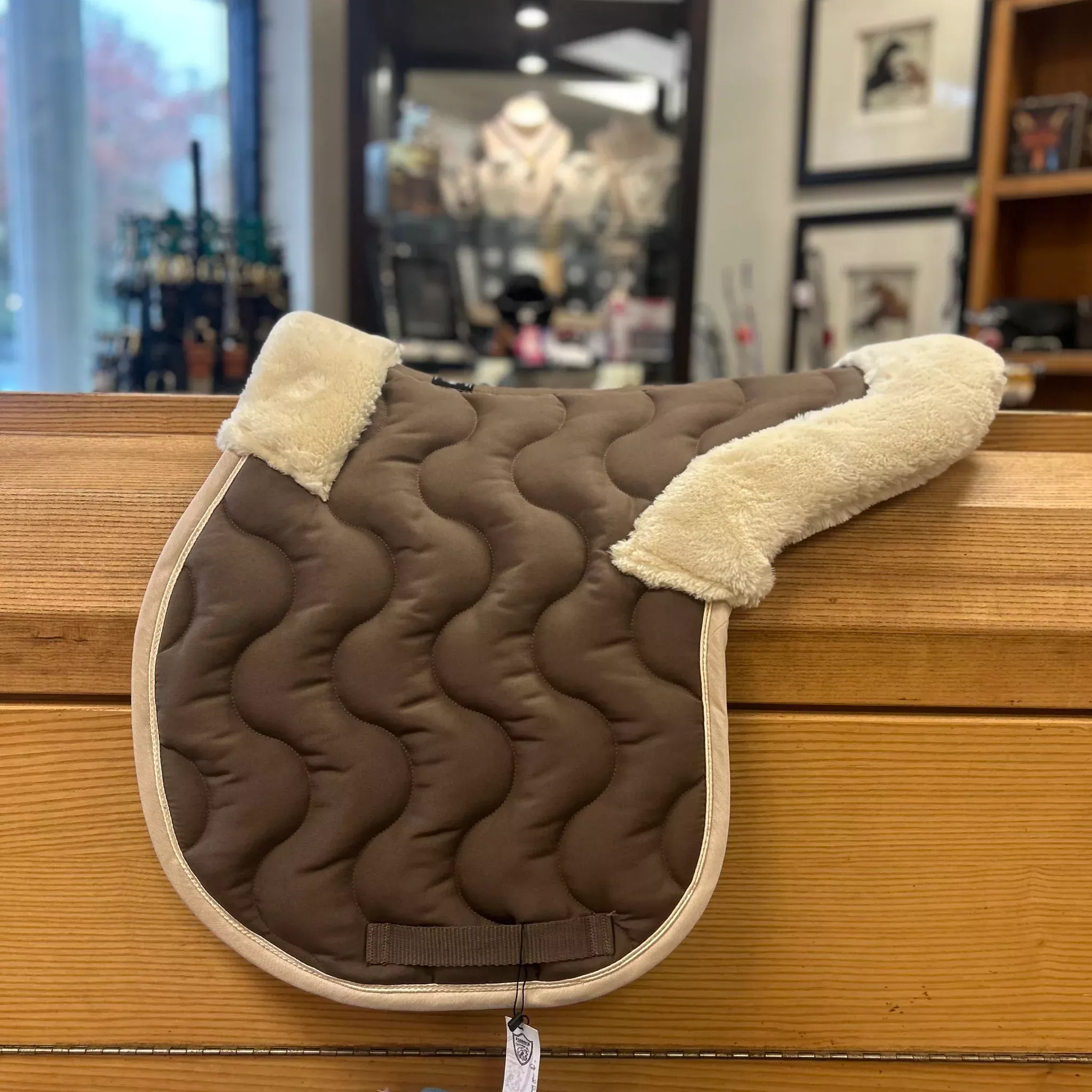 Paddock Sports Shaped Saddle Pad with Trim