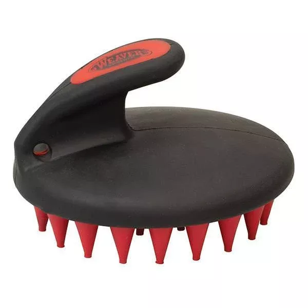 Palm Held Coarse Curry with Large Rubber Bristles
