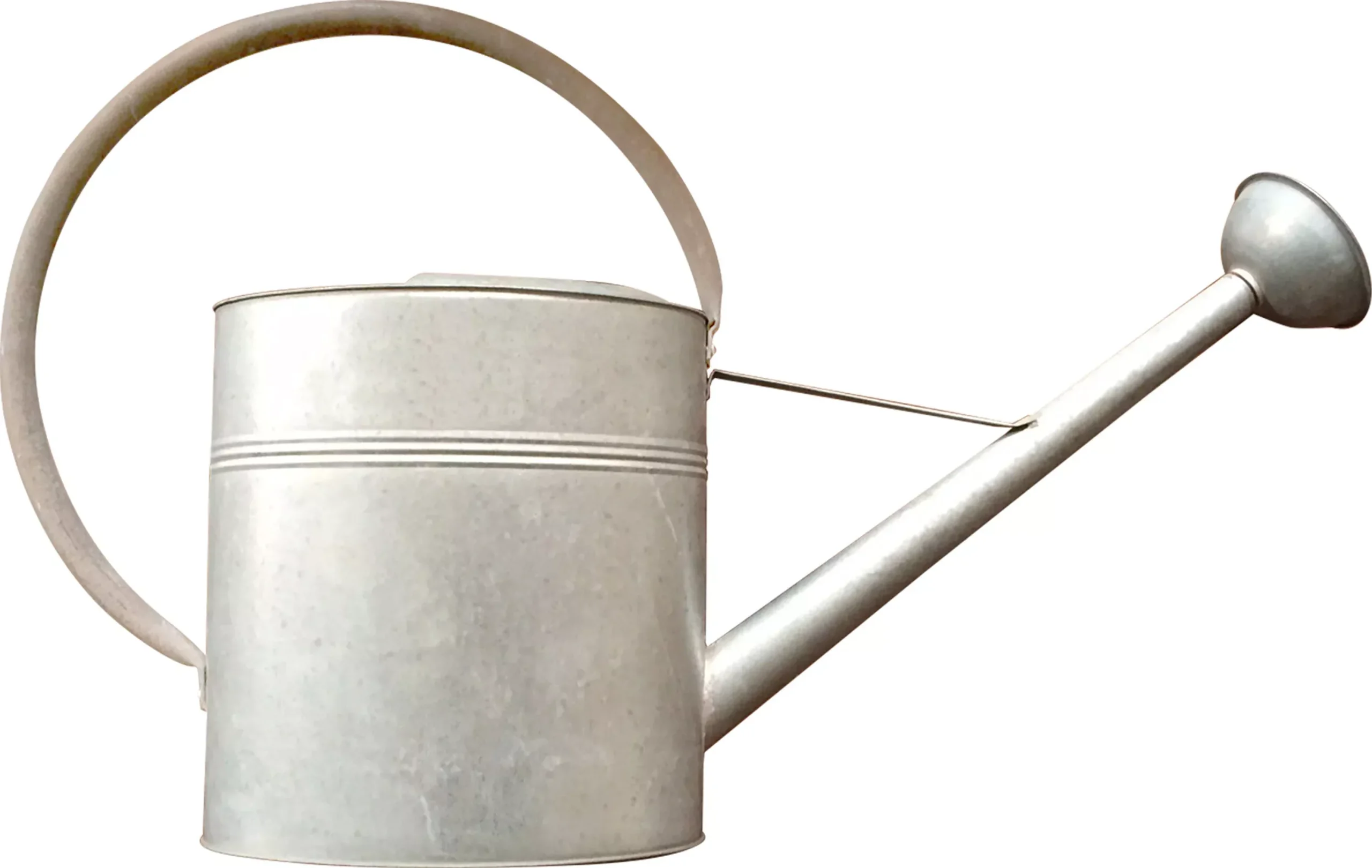 Panacea Galvanized Watering Can, 3.2 gal, Silver