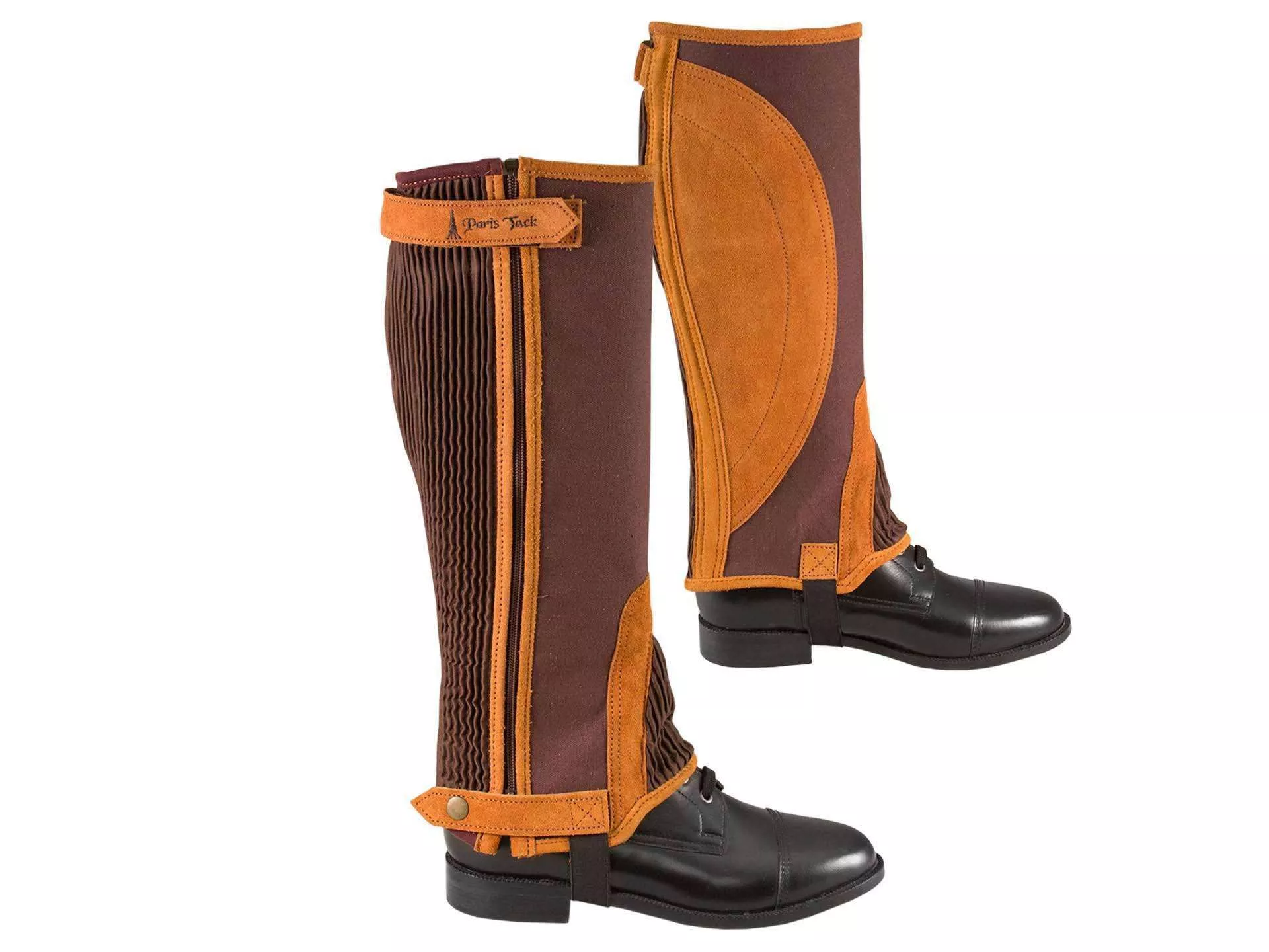 Paris Tack Bargain Bin Canvas & Suede Leather Half Chaps