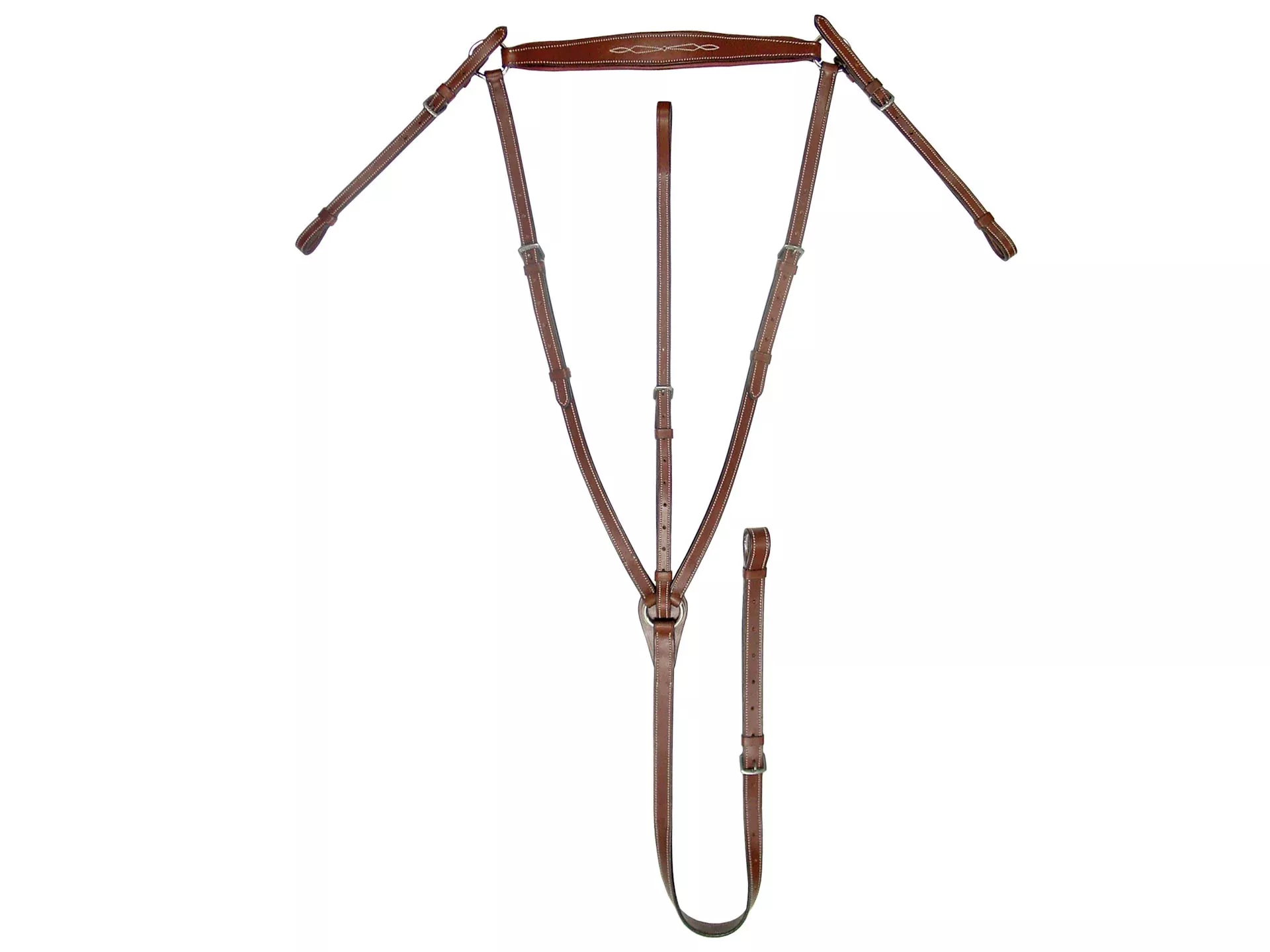 Paris Tack Fancy Stitch Padded Standing Adjustable Breastplate