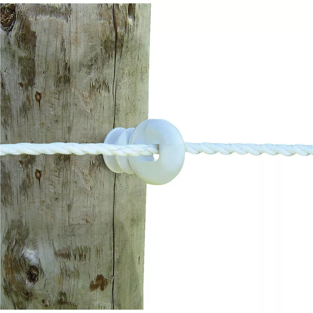 Patriot Jumbo Ring Screw-In Insulator, White, 25-Pack