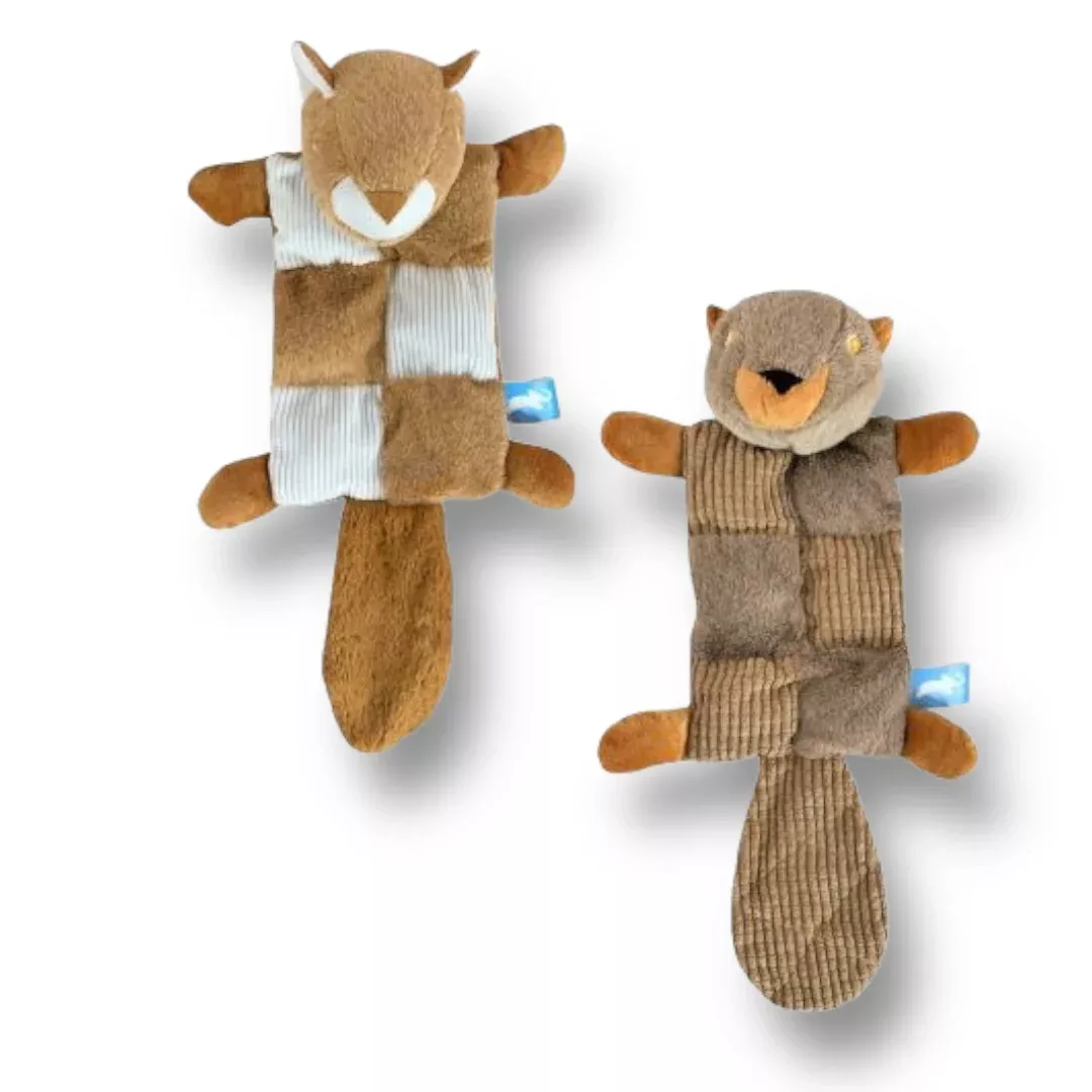 PLUSH DOG TOY ANIMALS WITH 6 SQUEAKER AND CRINKLE