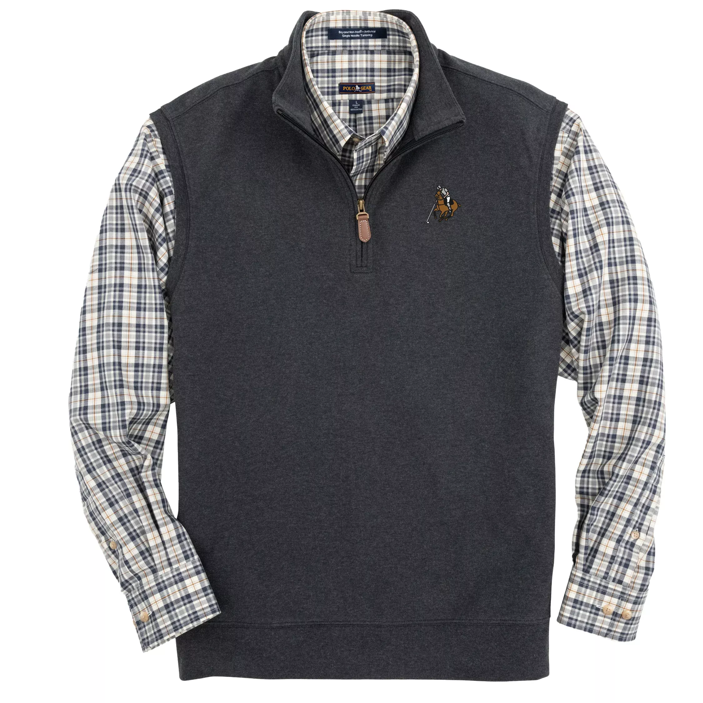 Polo Casual Quarter Zip Vest – PGPaulo Charcoal