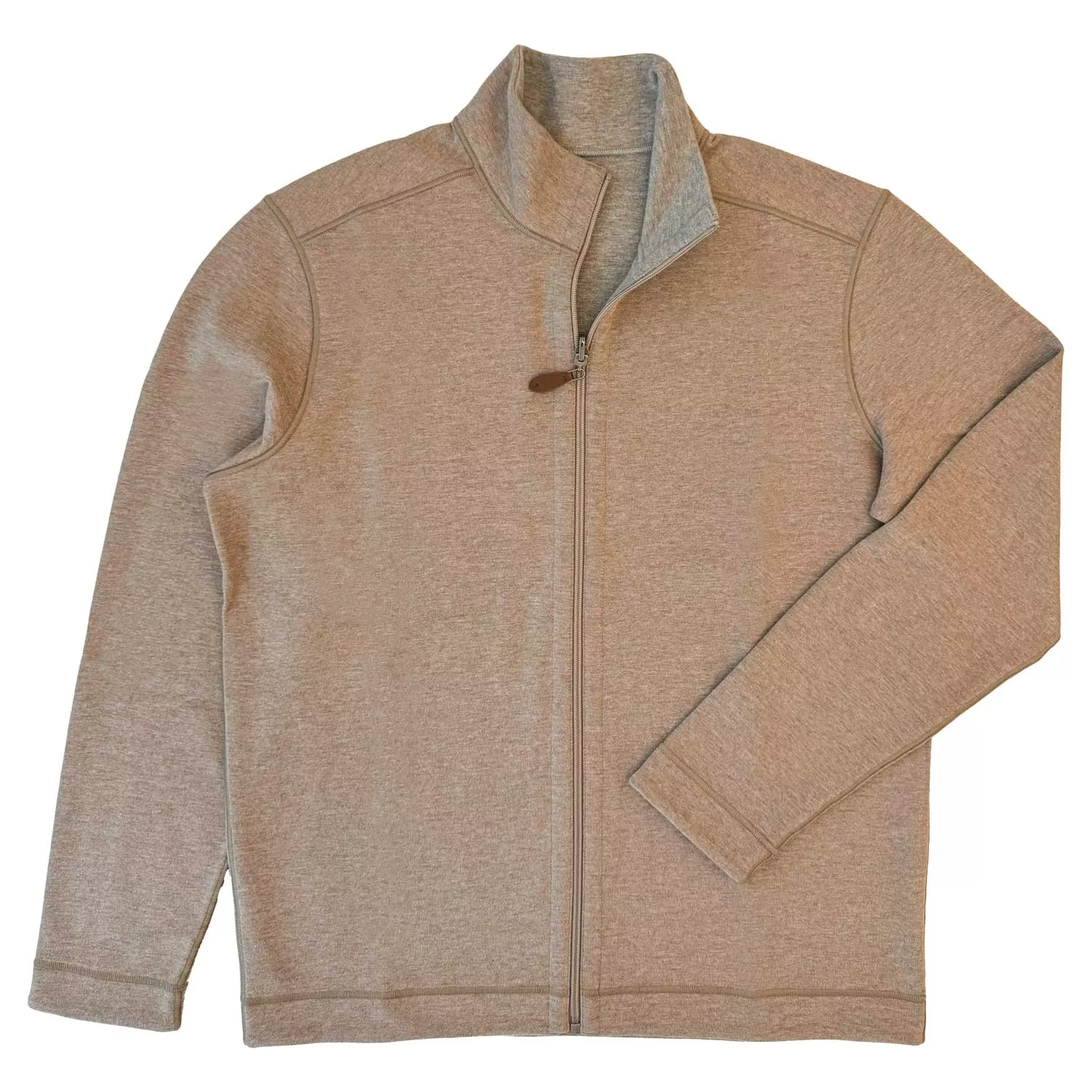 Polo Reversible FullZip Jacket – PGTexas Sand/Heather Grey