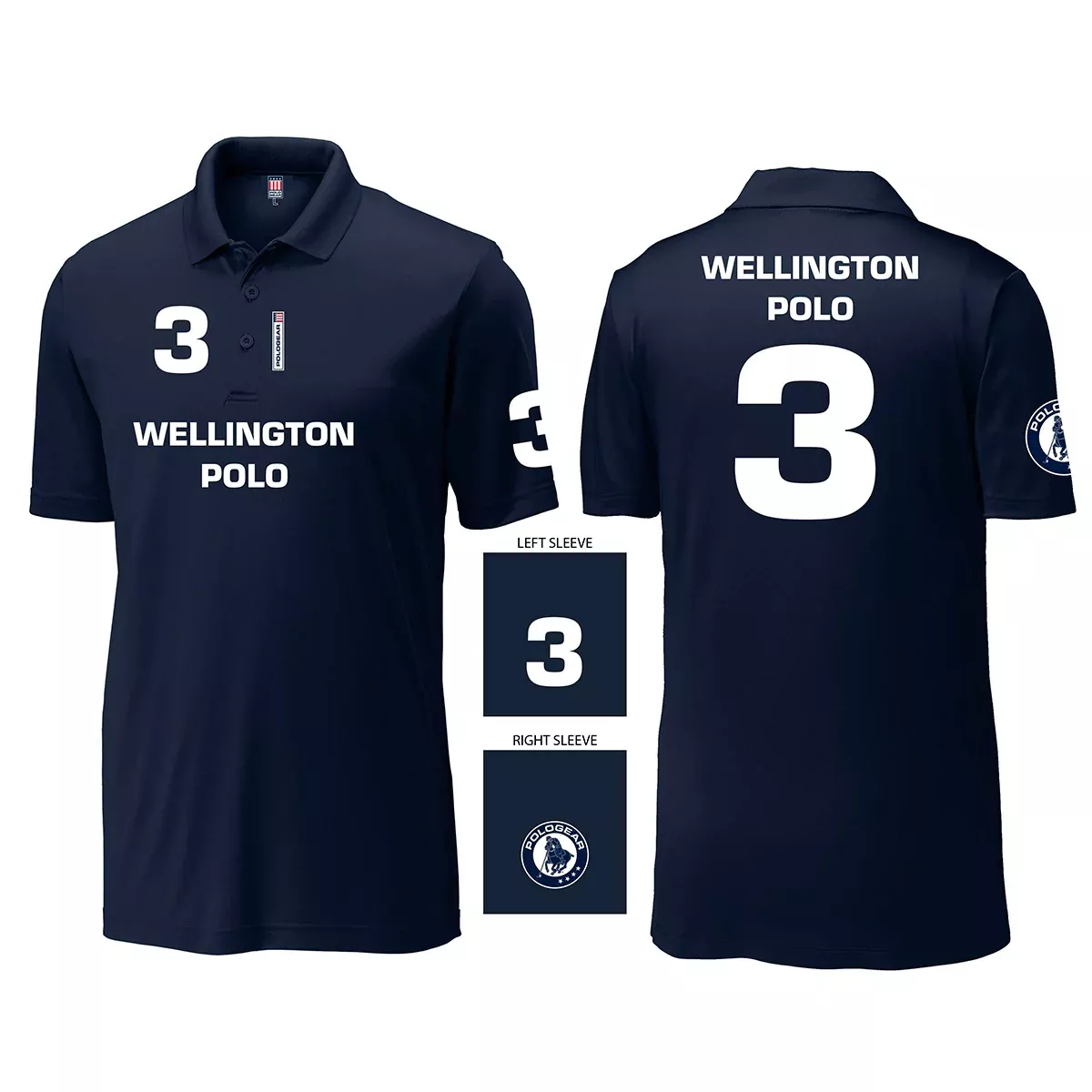 Polo Team Jersey-Best Value Custom Set of 8 CAD CUT