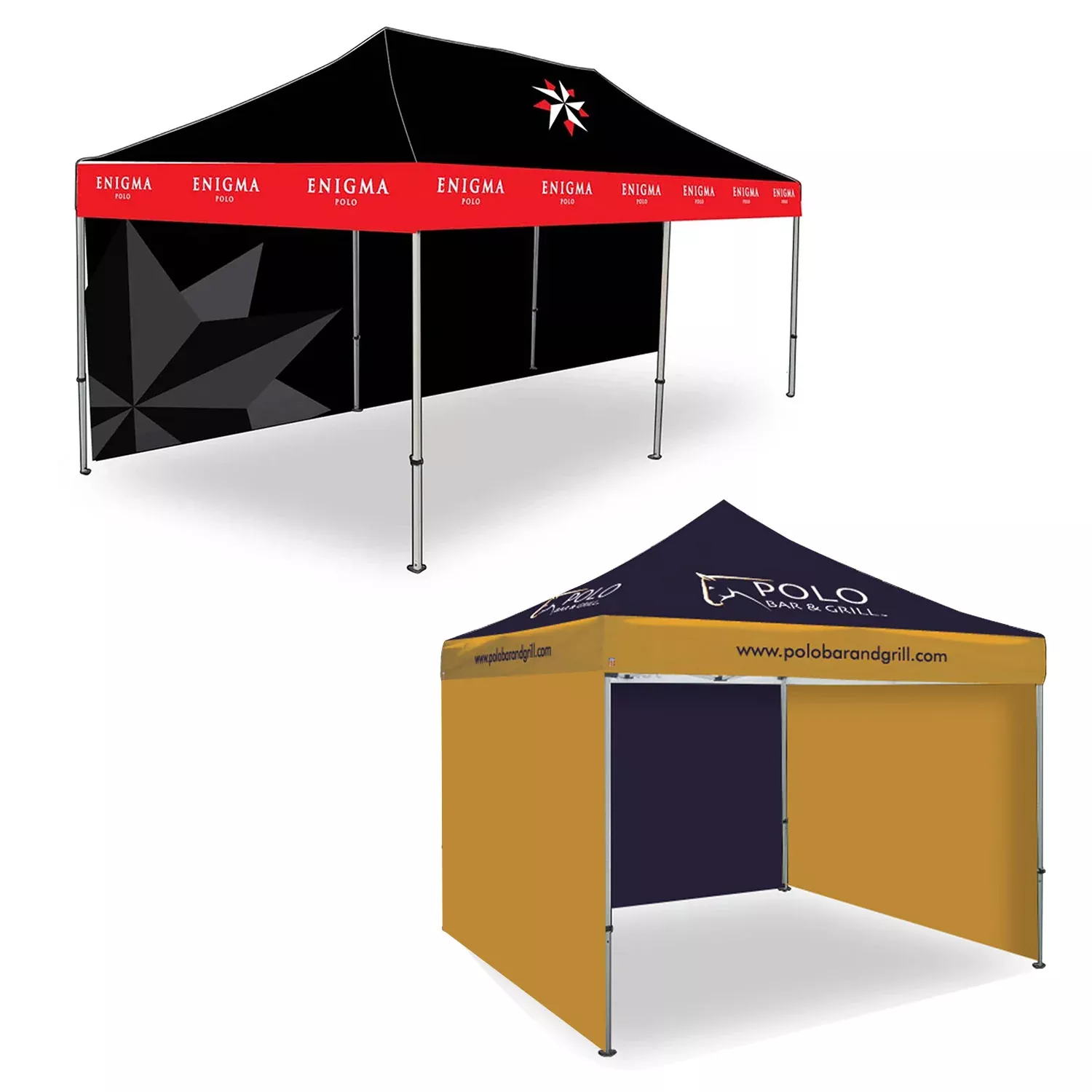 POLO TENT BACKWALL SINGLE SIDE