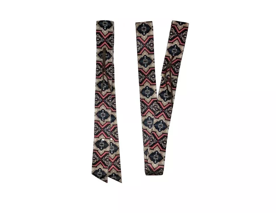 PREMIUM QUALITY SOUTHWEST PRINT NYLON TIE STRAP AND OFF BILLET SET
