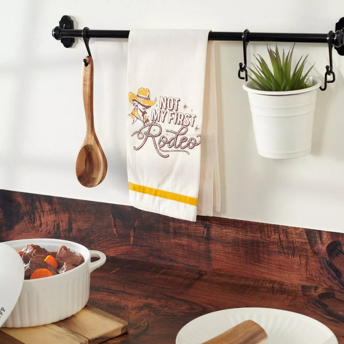 Primitives By Kathy Kitchen Towel First Rodeo 120635