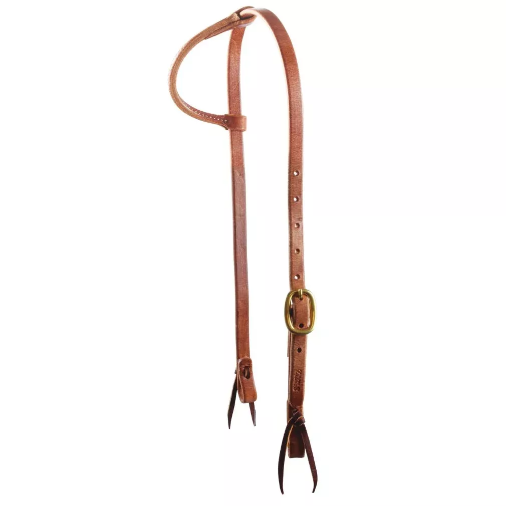 Professionals Choice Round Ear Headstall w Sliding Ear 5/8 inch