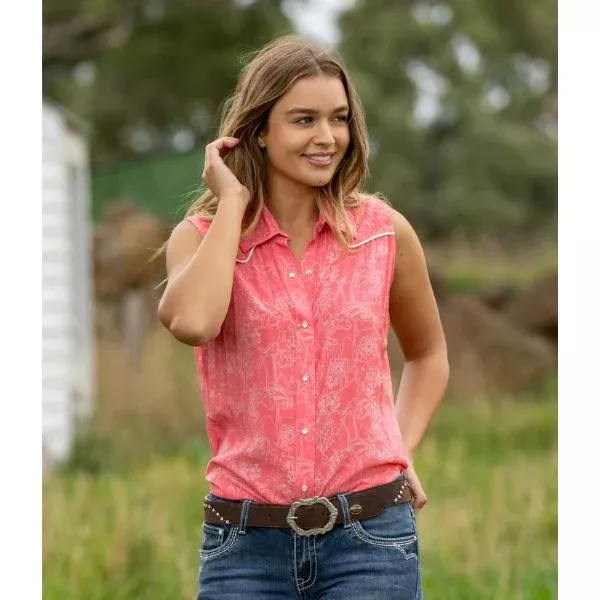 Pure Western Hadley Sleeveless Shirt