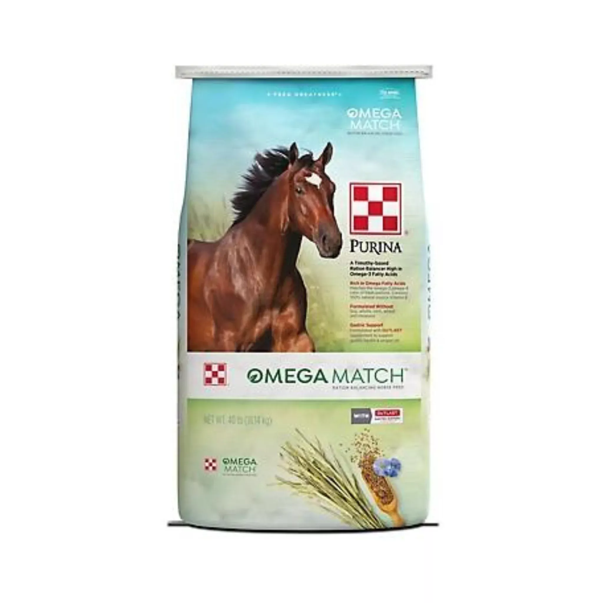 Purina Omega Match Ration Balancing Horse Feed