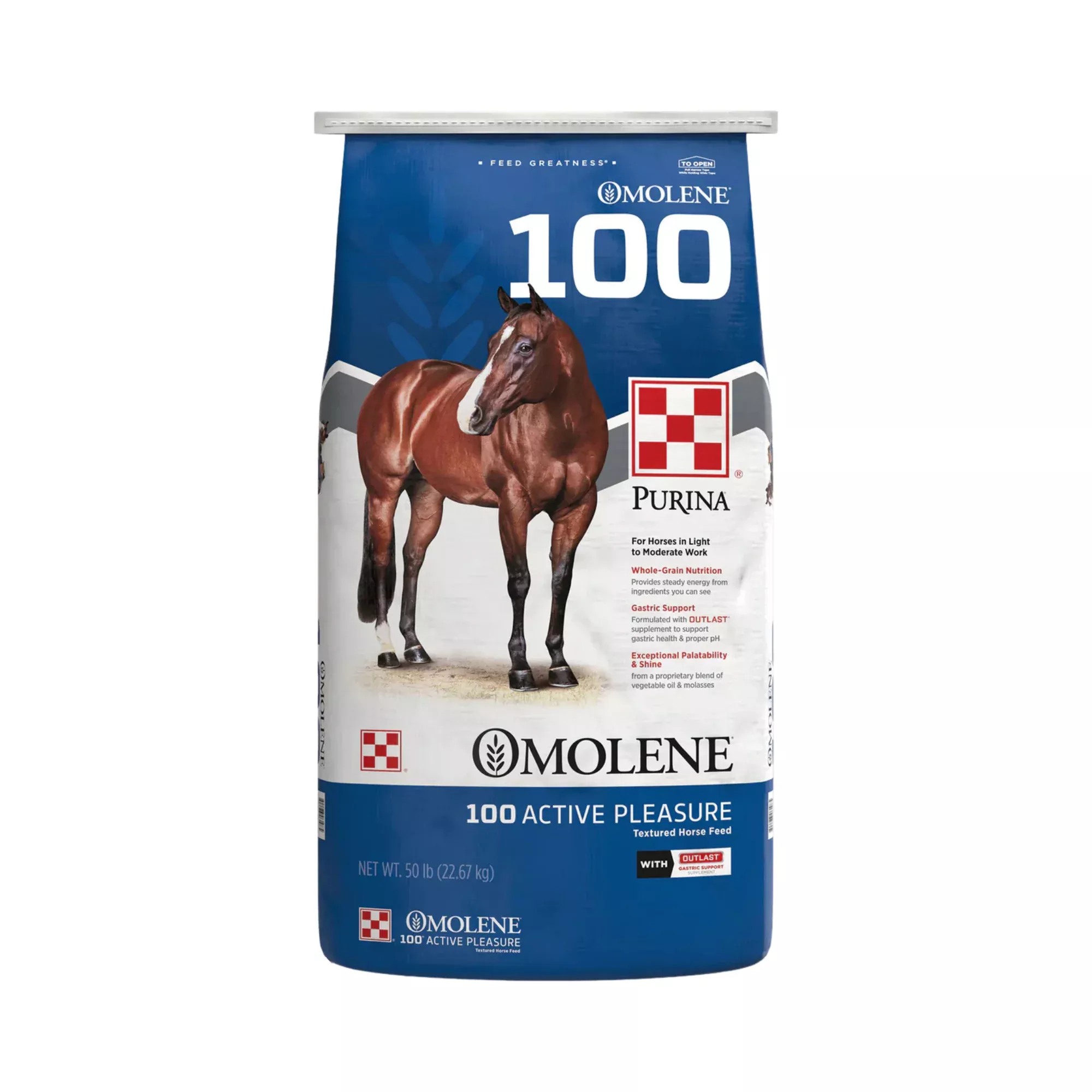 Purina Omolene #100 Active Pleasure Horse Feed