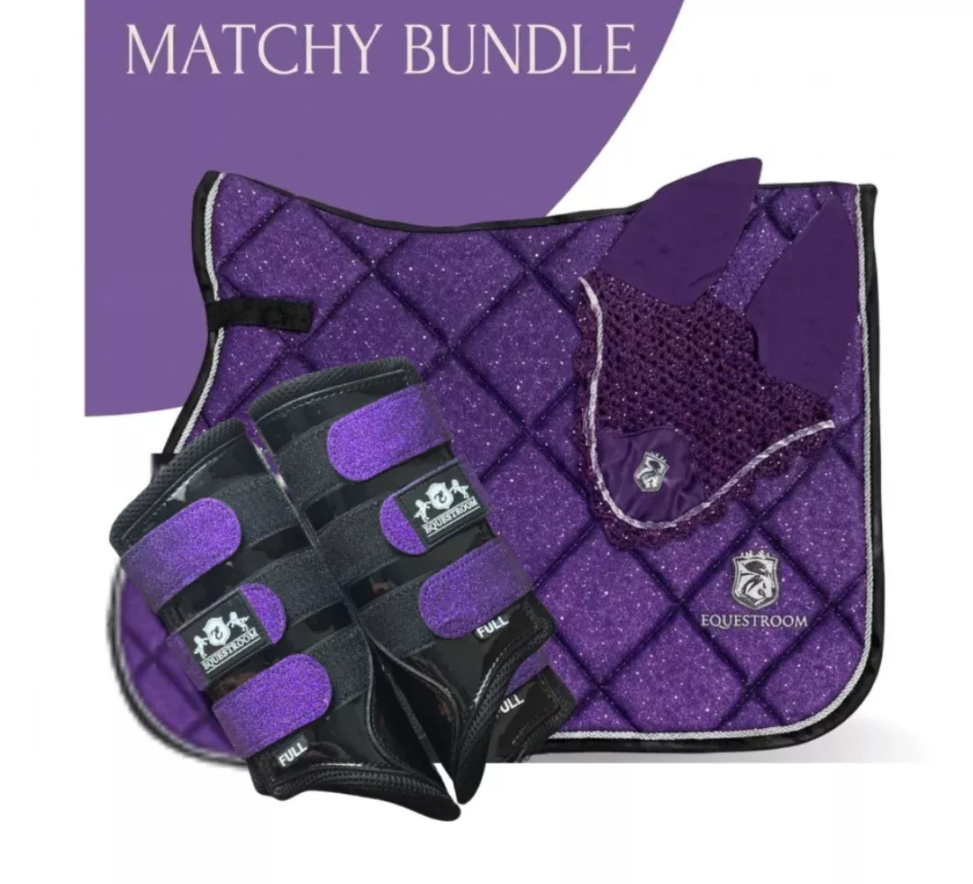 Purple Amethyst Saddle Pad Set