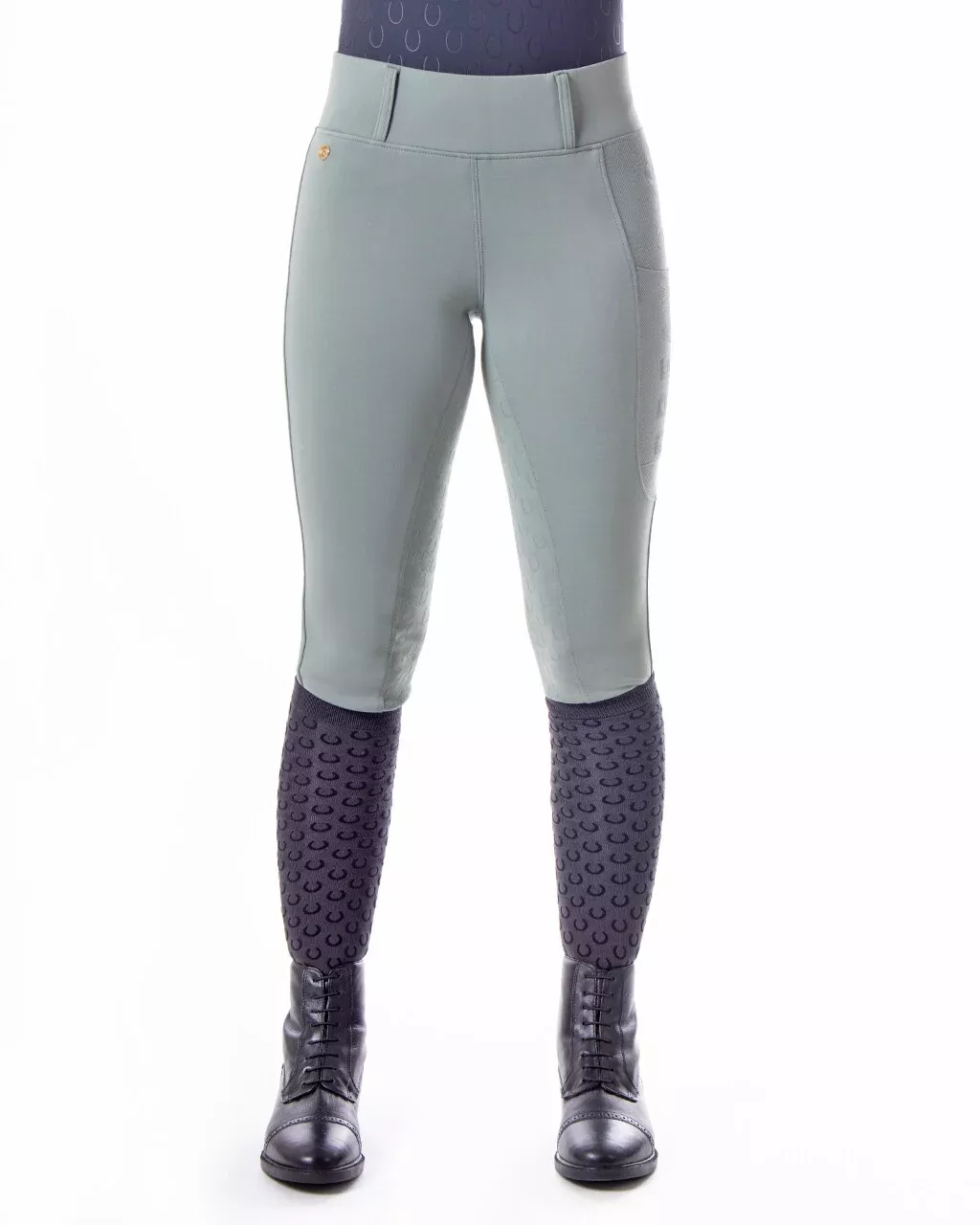 QHP Ladies Equestrian Dream Full Grip Riding Tights