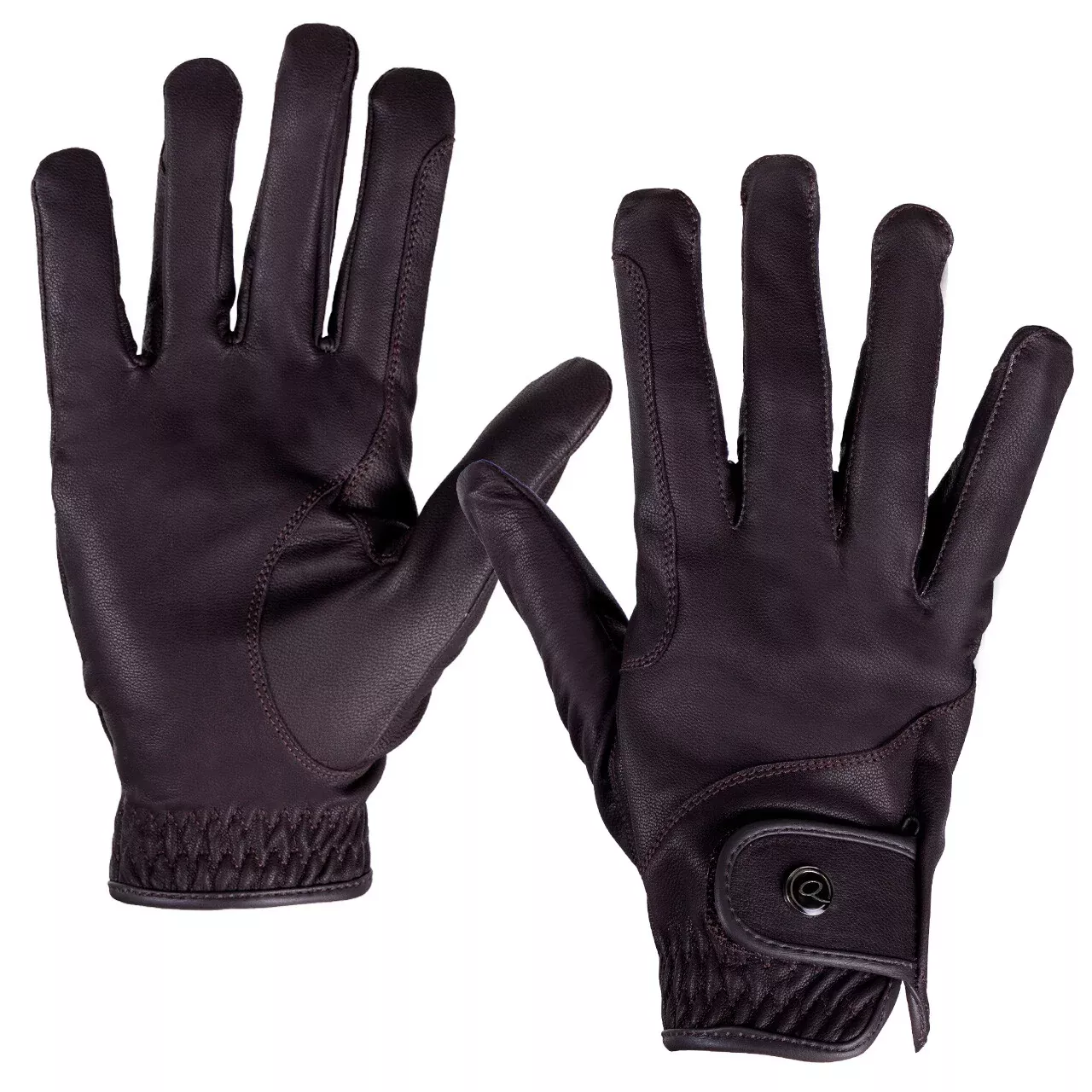 QHP Leather Pro Glove Brown