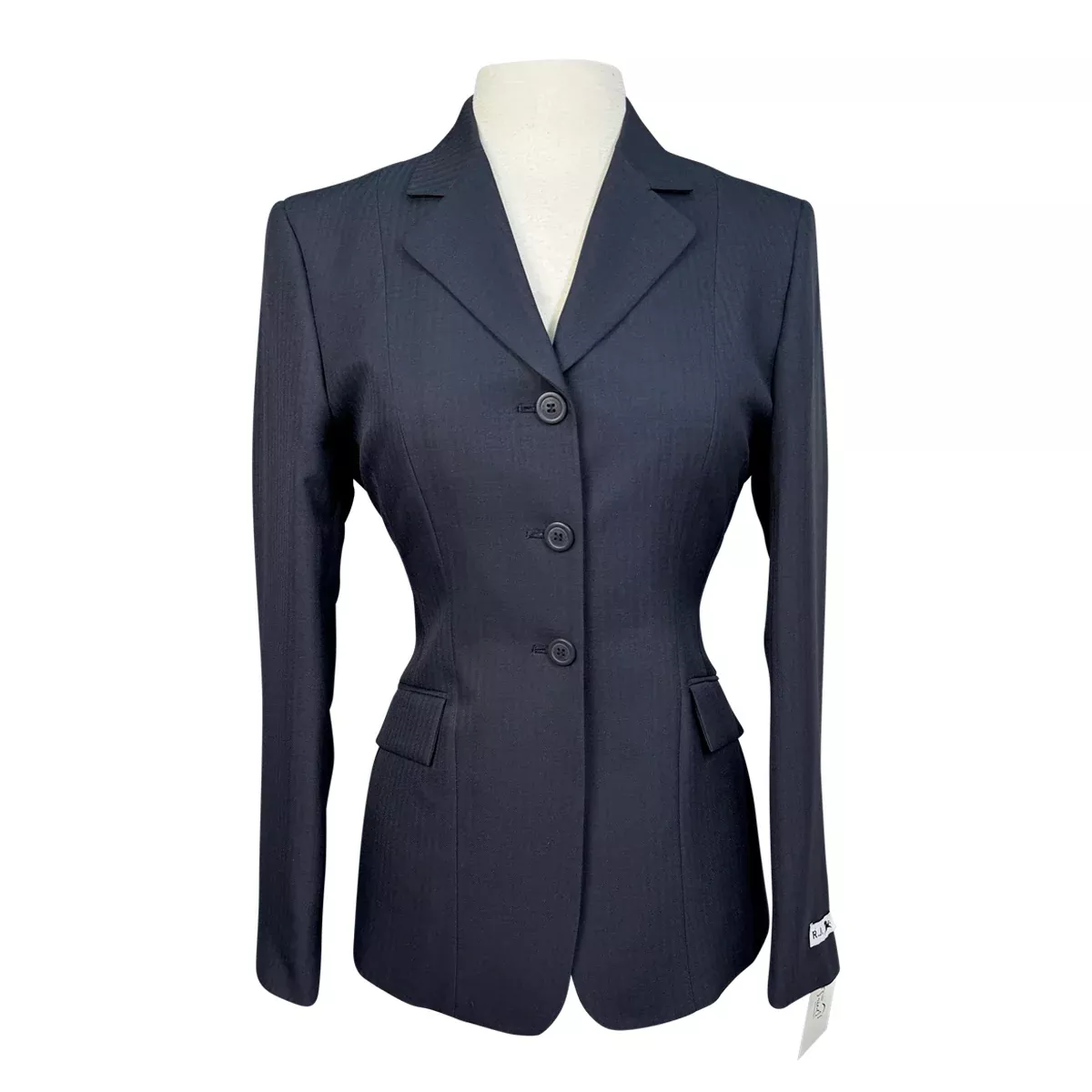 R.J. Classics 'Devon' Show Jacket in Navy Herringbone - Women's 6R
