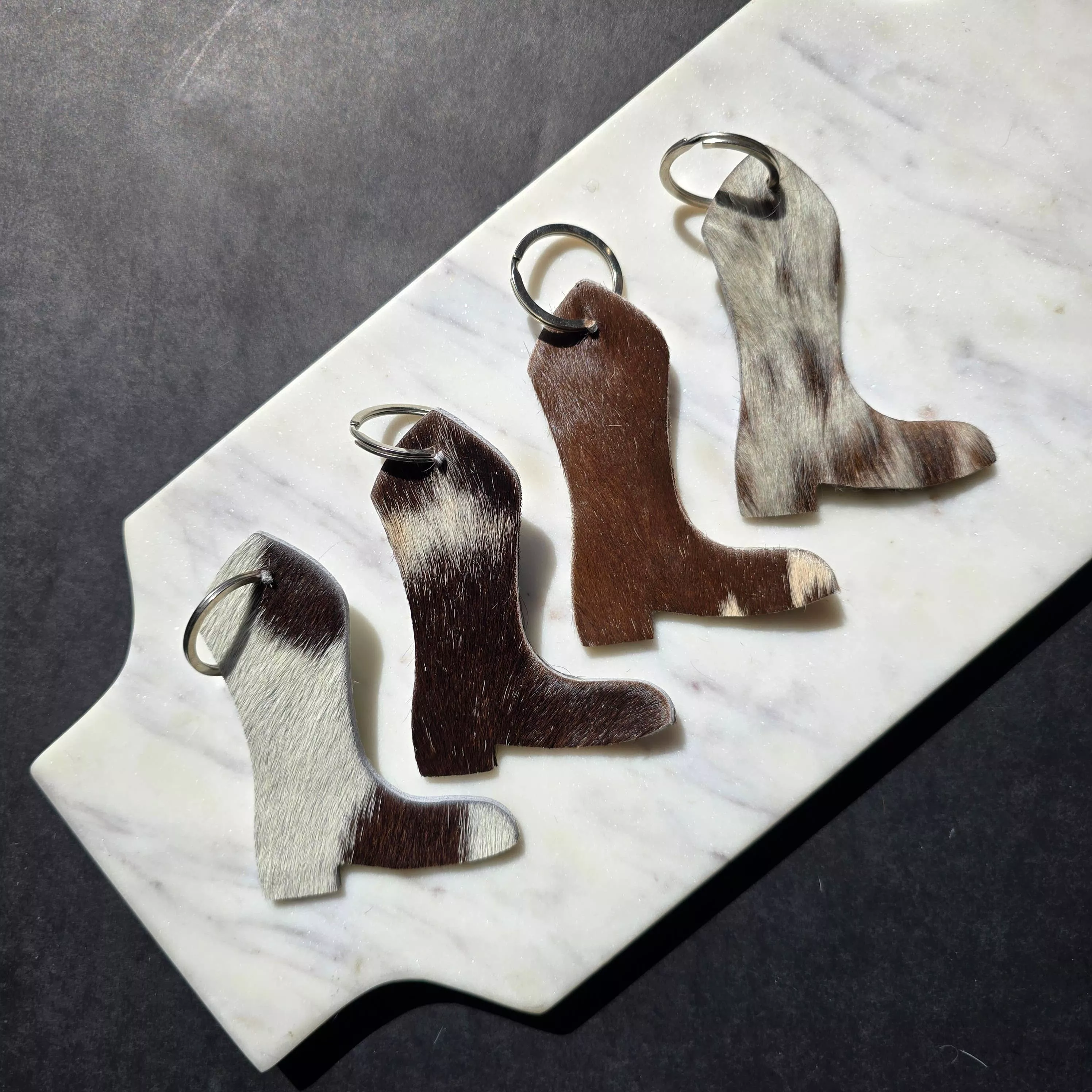 Ranchers Closet Genuine Cowhide Boot Keychain