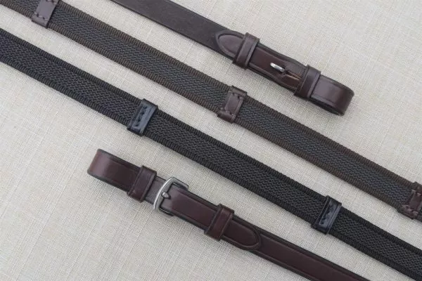 Red Barn Monkey Grip 5/8" Reins with Stops