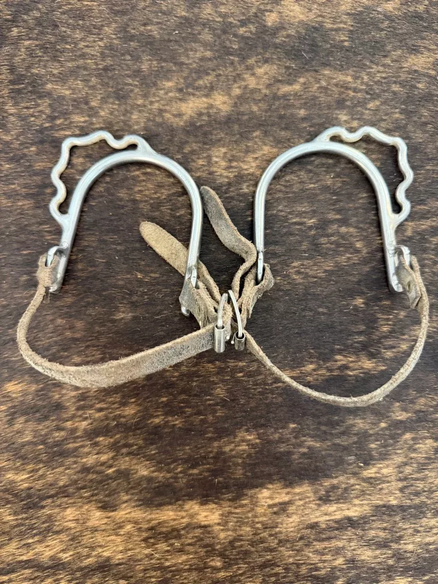 Reinsman Barrel Winder Spurs with Leather Spur StrapsSPR1147