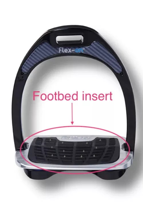 Replacement footbed inserts for Flex-On Green Composite and Safe-on stirrups (pair)