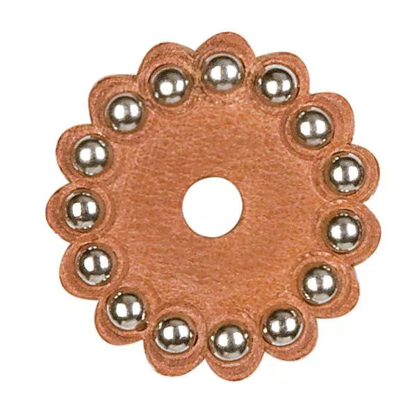 Replacement Leather Rosettes, Russet Harness