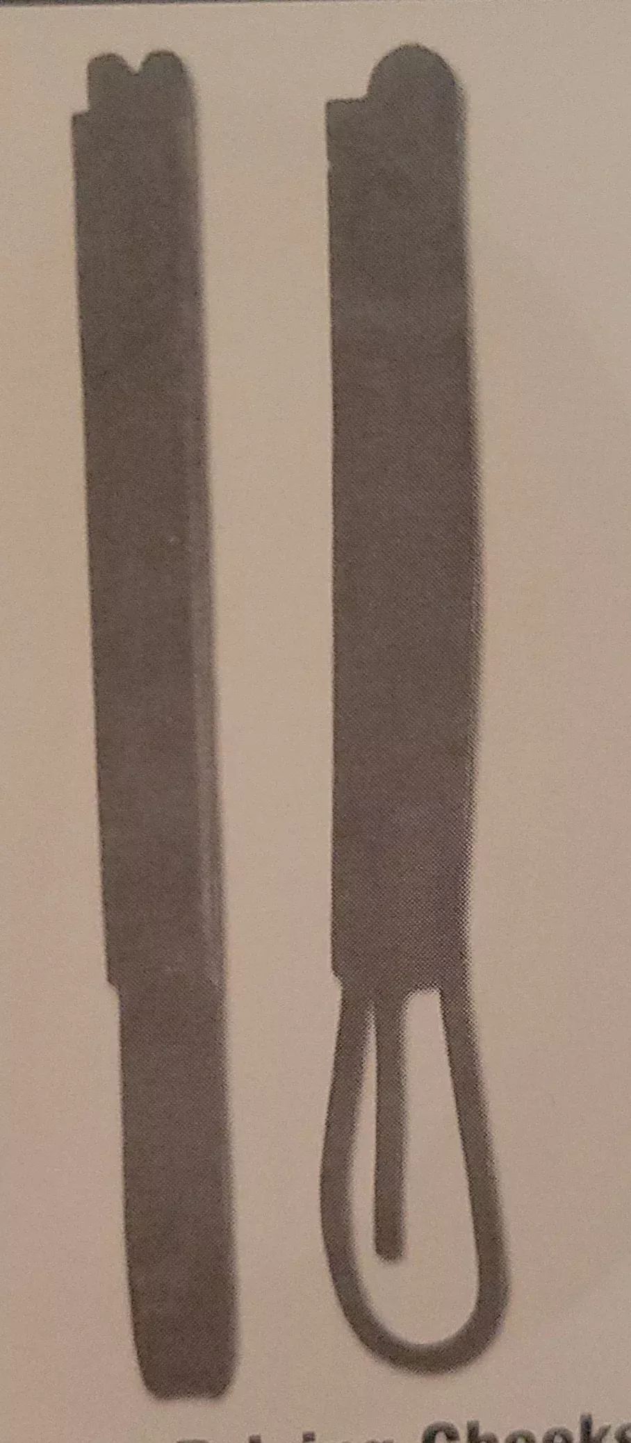 Replacement open driving bridle cheeks