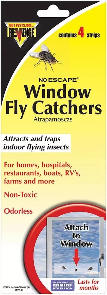 Revenge Window Fly Catchers, 4 pack