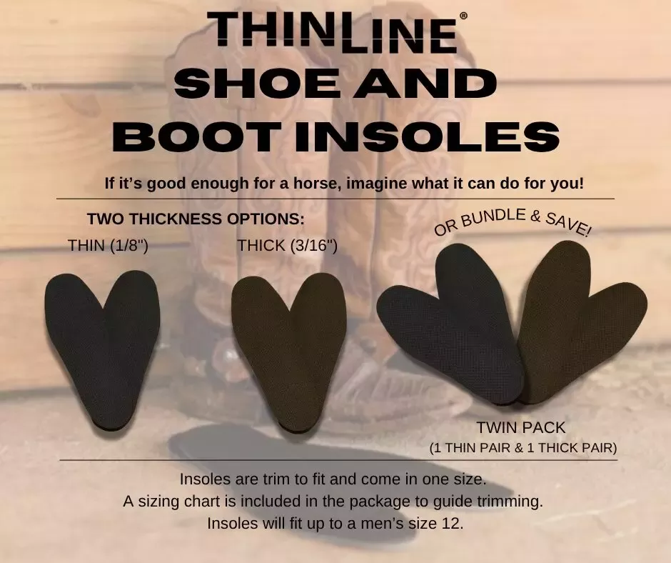 Rider Boot/Shoe Insoles - Thinline