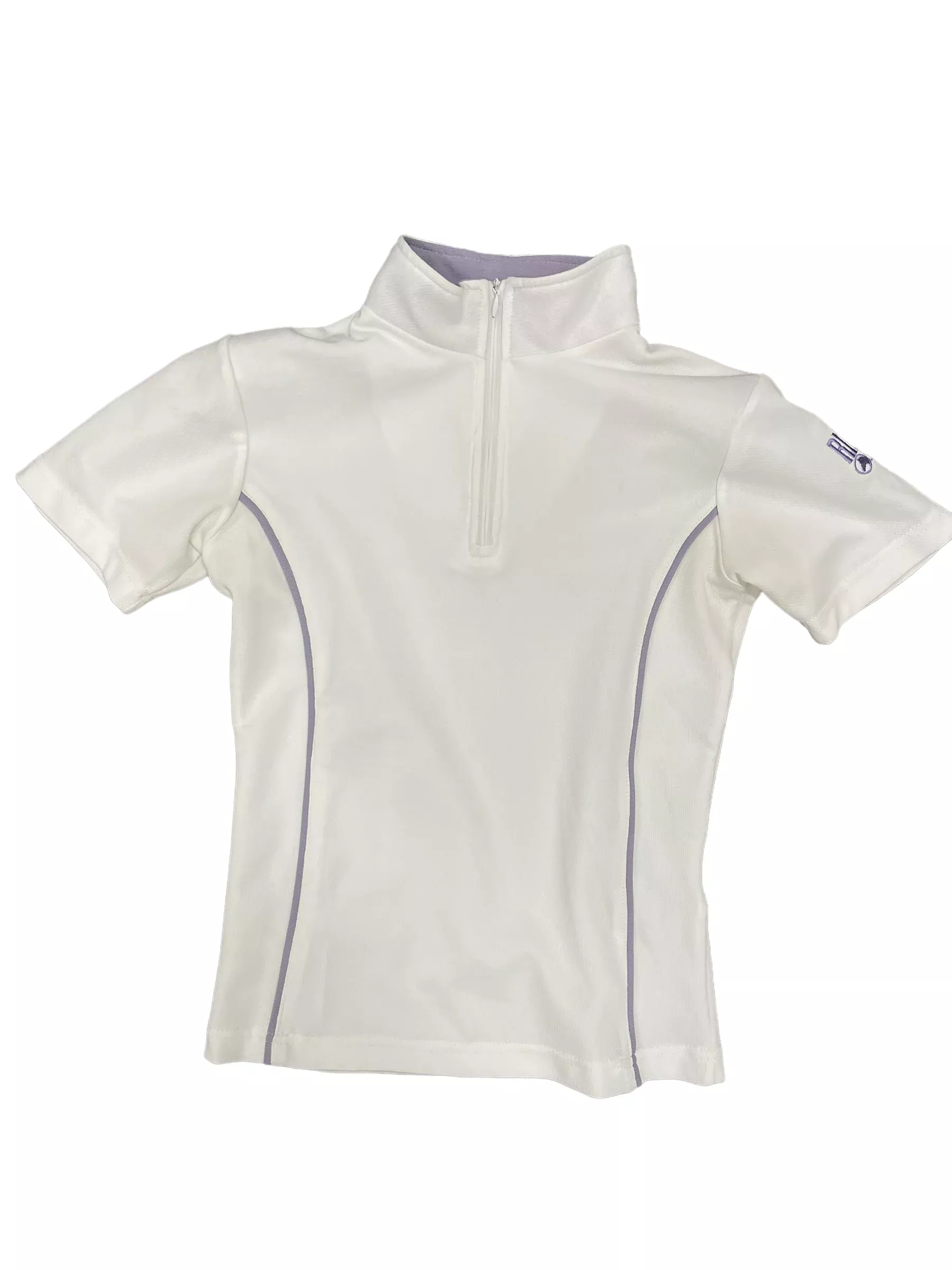 Riding Sport Polo - White/Lavender - S - USED