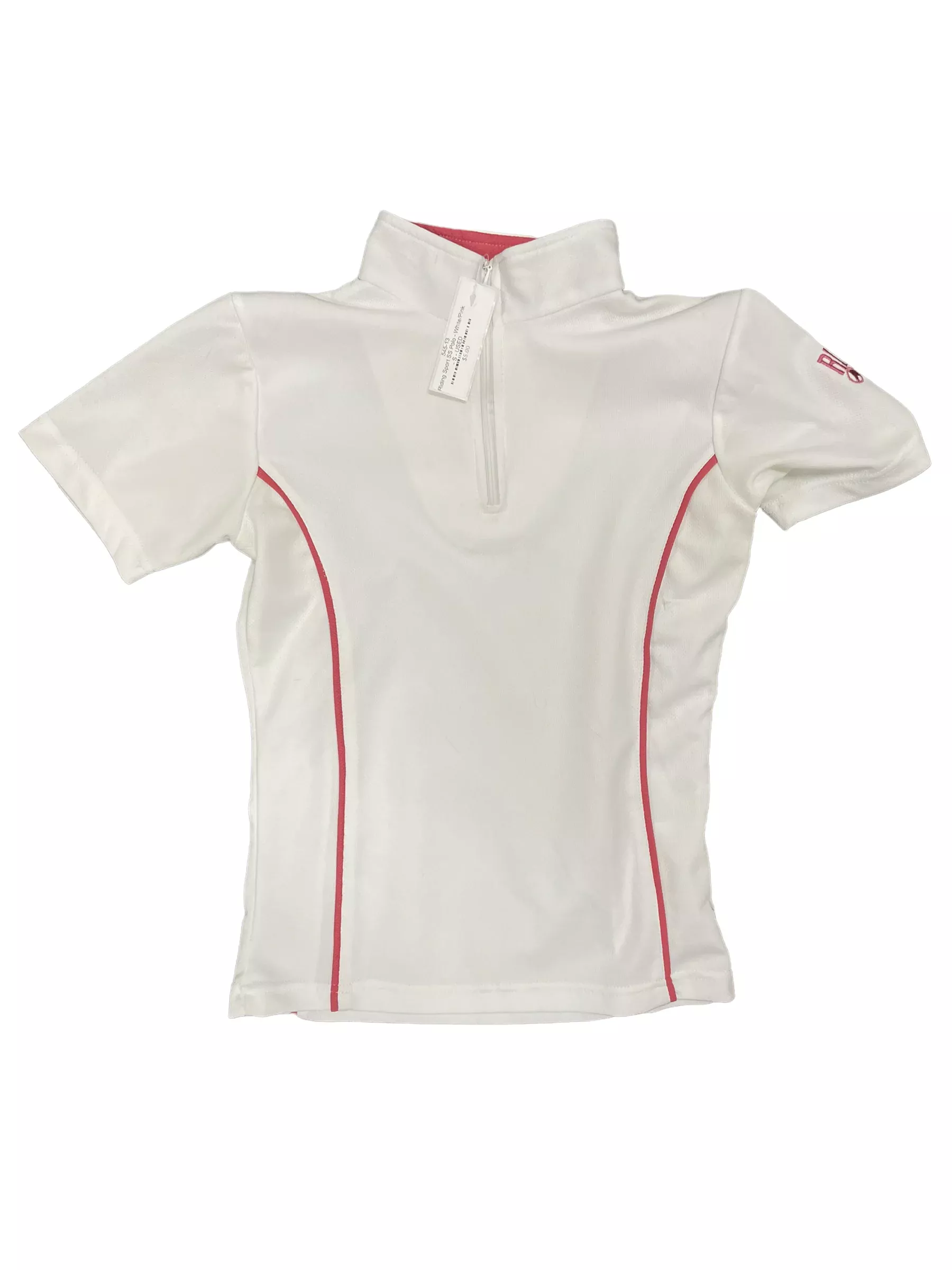 Riding Sport SS Polo - White/Pink - S - USED