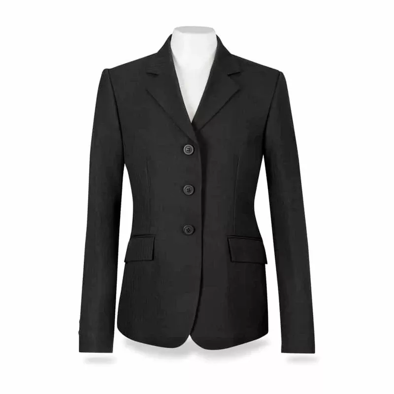 RJ Classics Kids’ Hampton Show Coat – Black Herringbone