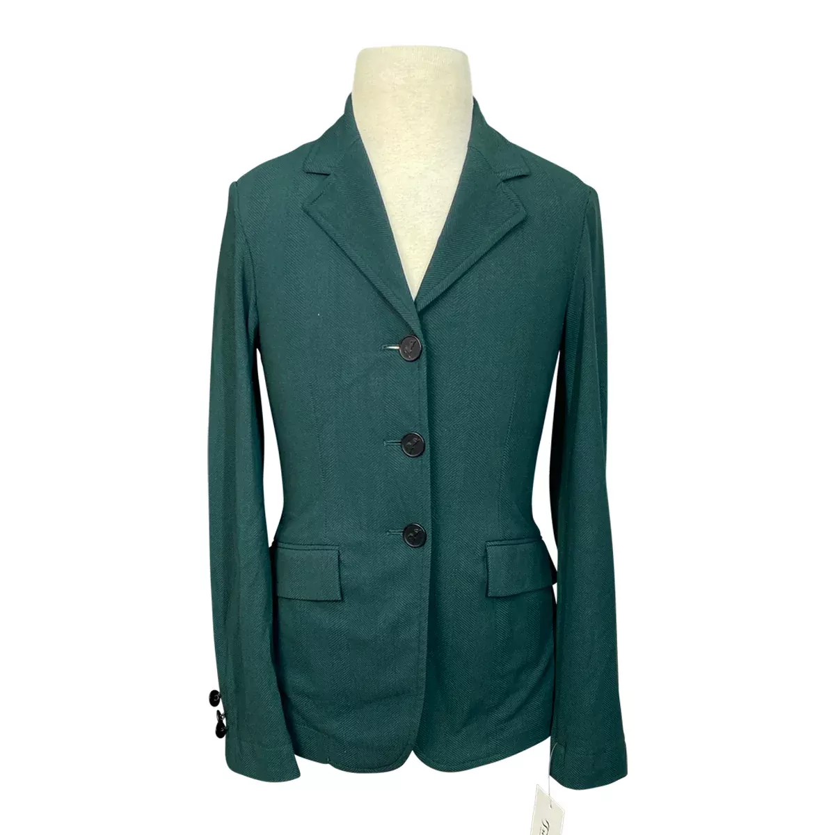 RJ Classics Xtreme Collection Orange Label Show Jacket in Green Herringbone - Children's 14R
