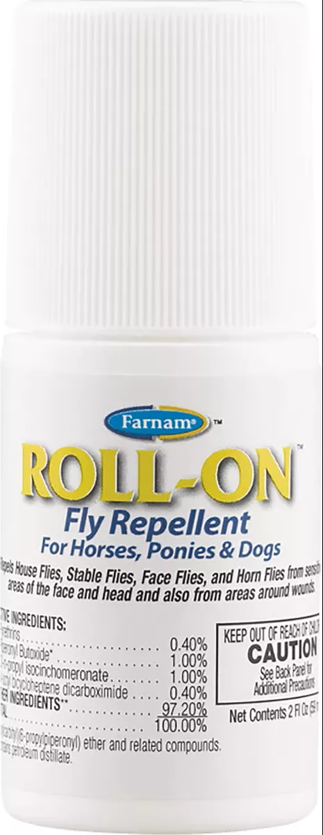 ROLL-ON FLY REPELLENT FOR HORSES, PONIES & DOGS 2 OZ