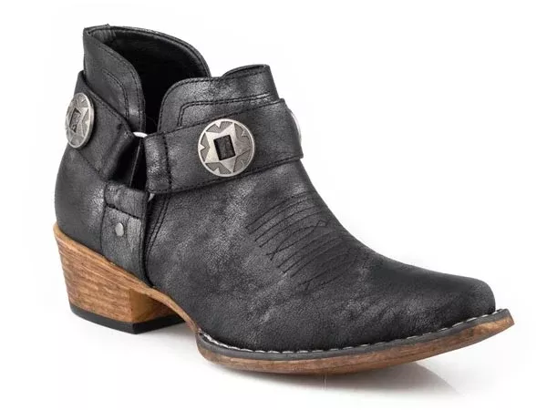 Roper Ladies Ava Harness Snip Toe Short Boots