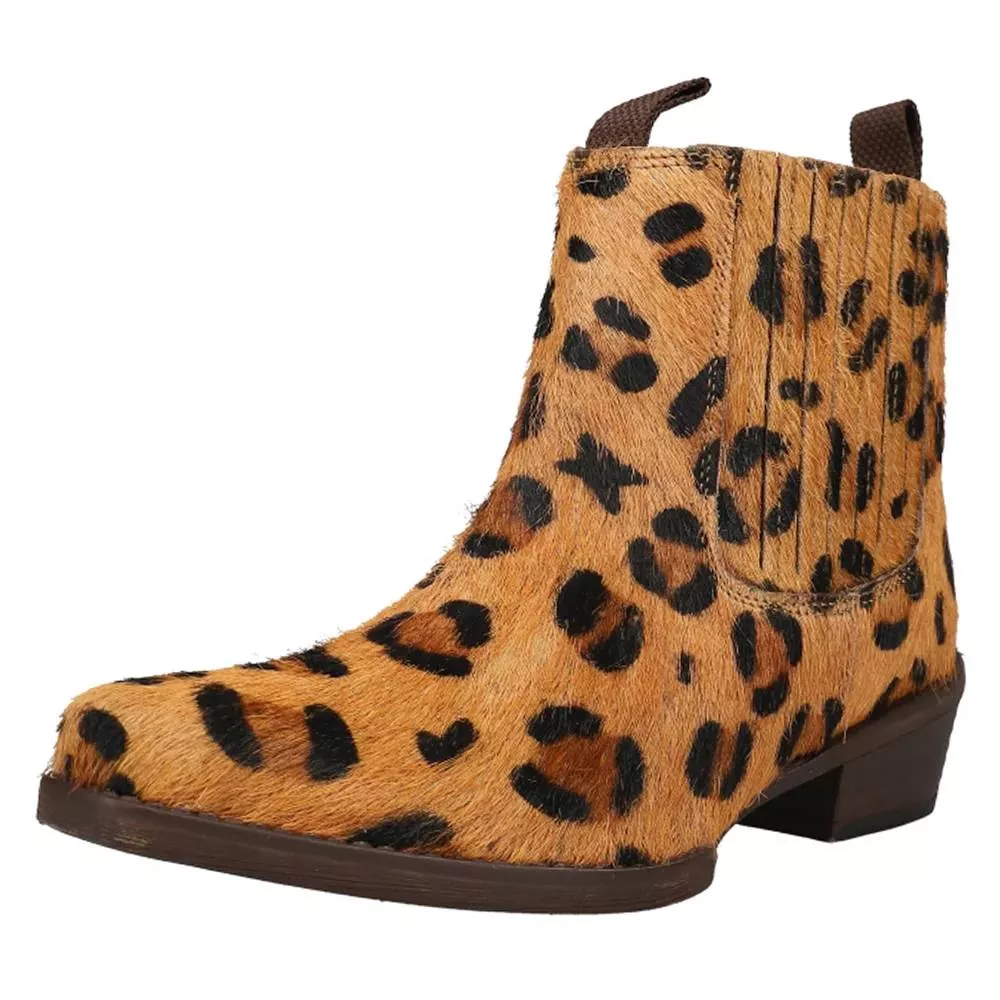Roper Leopard Hair On Bootie - FINAL SALE
